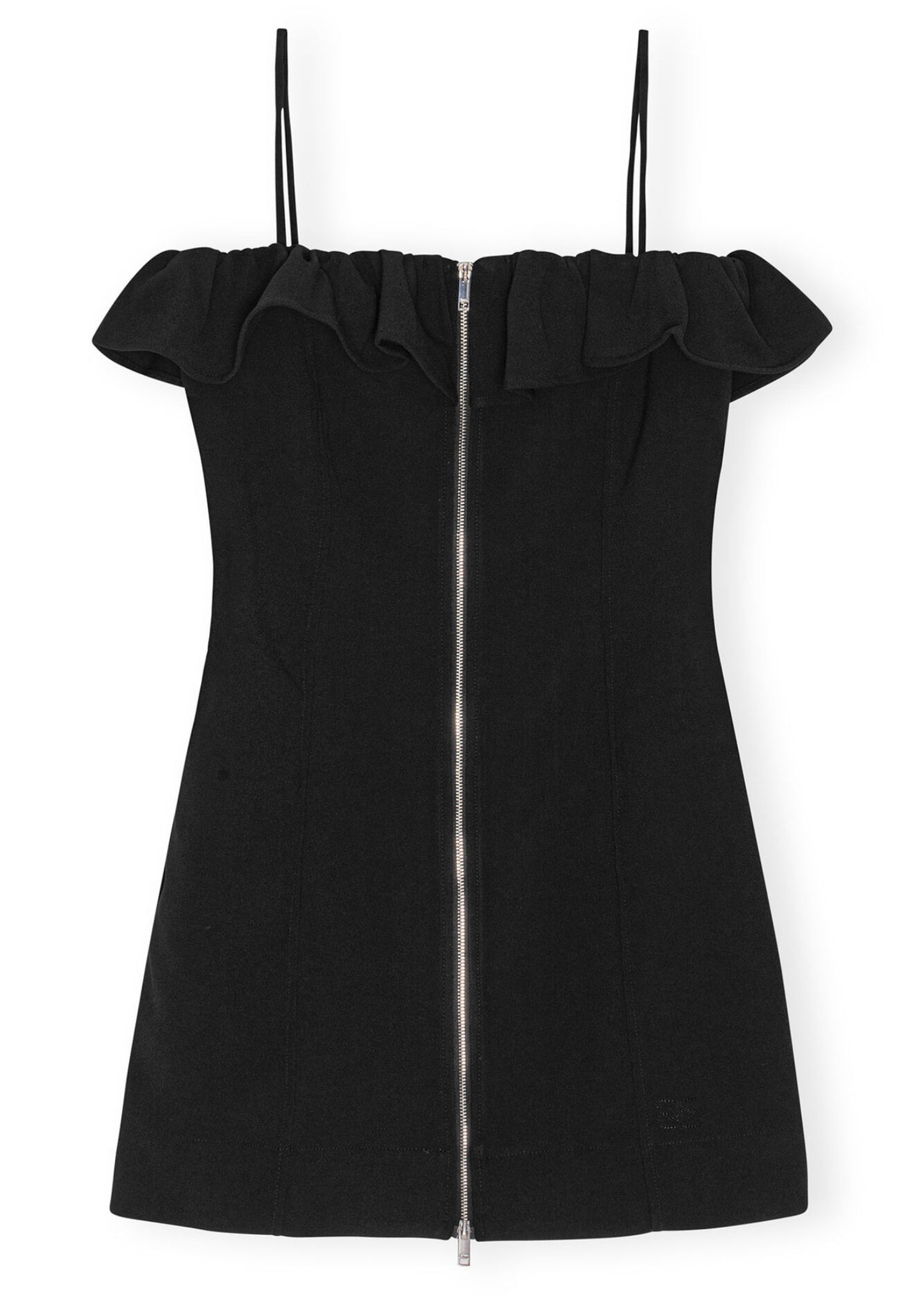Bonded Crepe Strap Mini Dress