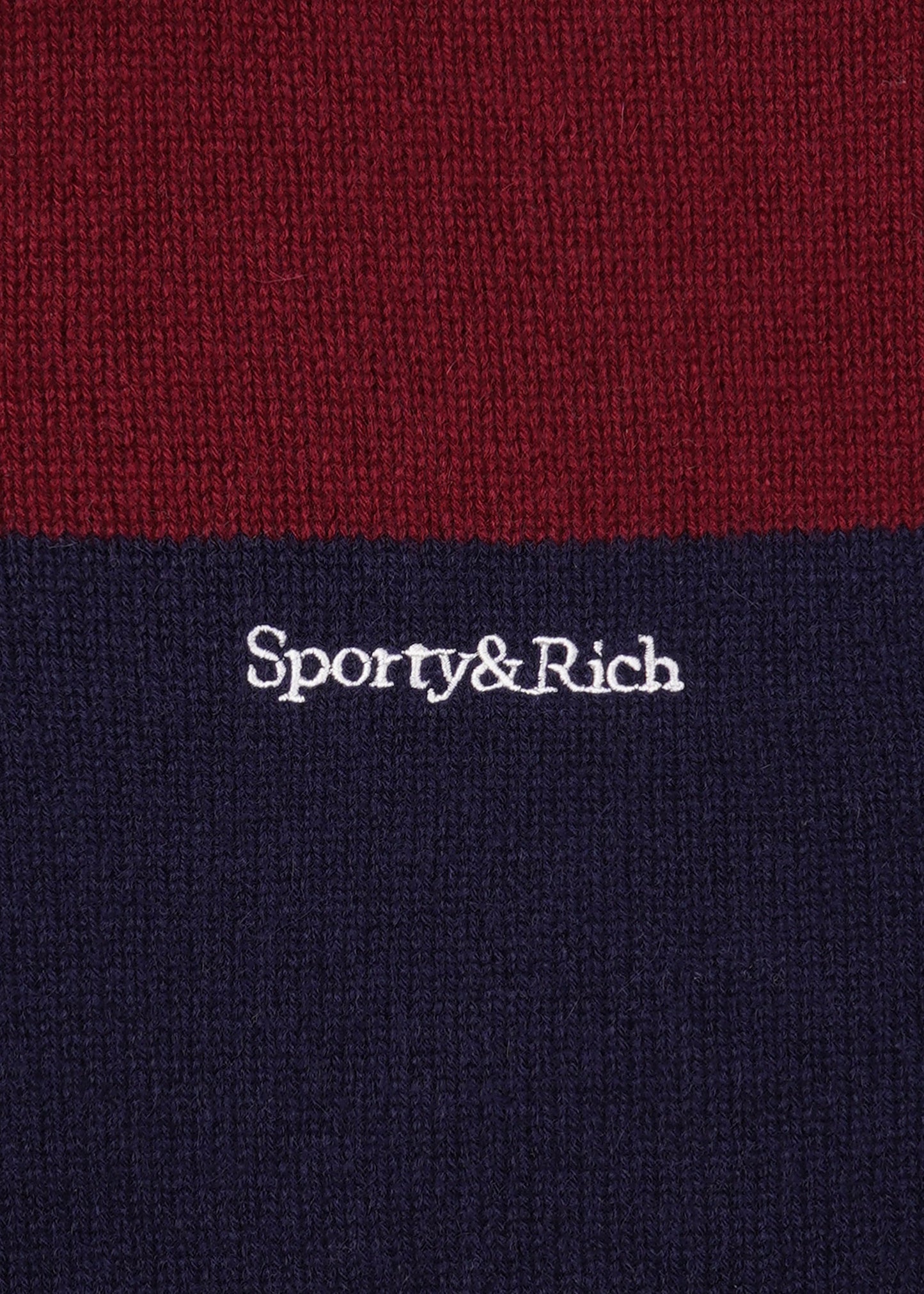 Serif Logo Cashmere Rugby Polo