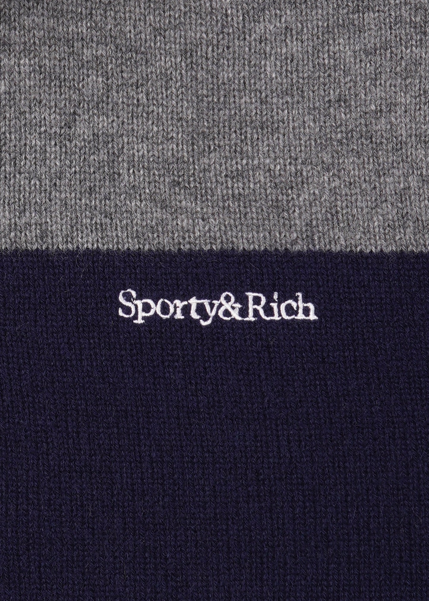 Serif Logo Cashmere Rugby Polo