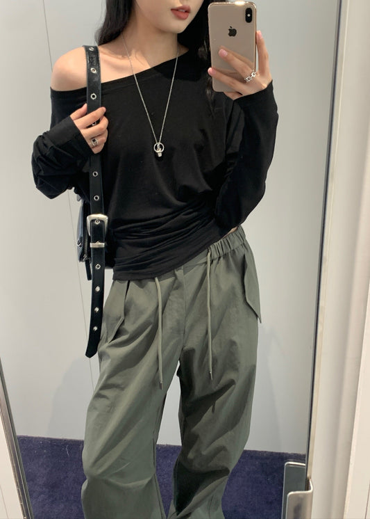 Cinched Long-Sleeved Top