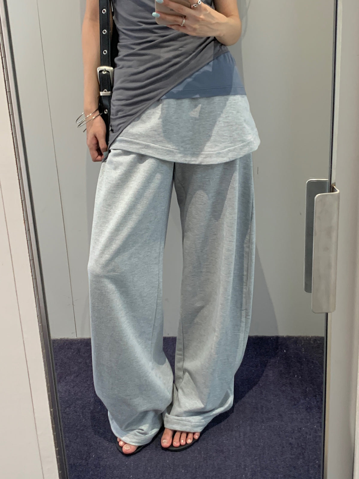 Asymmetrical Skirt Sweatpants