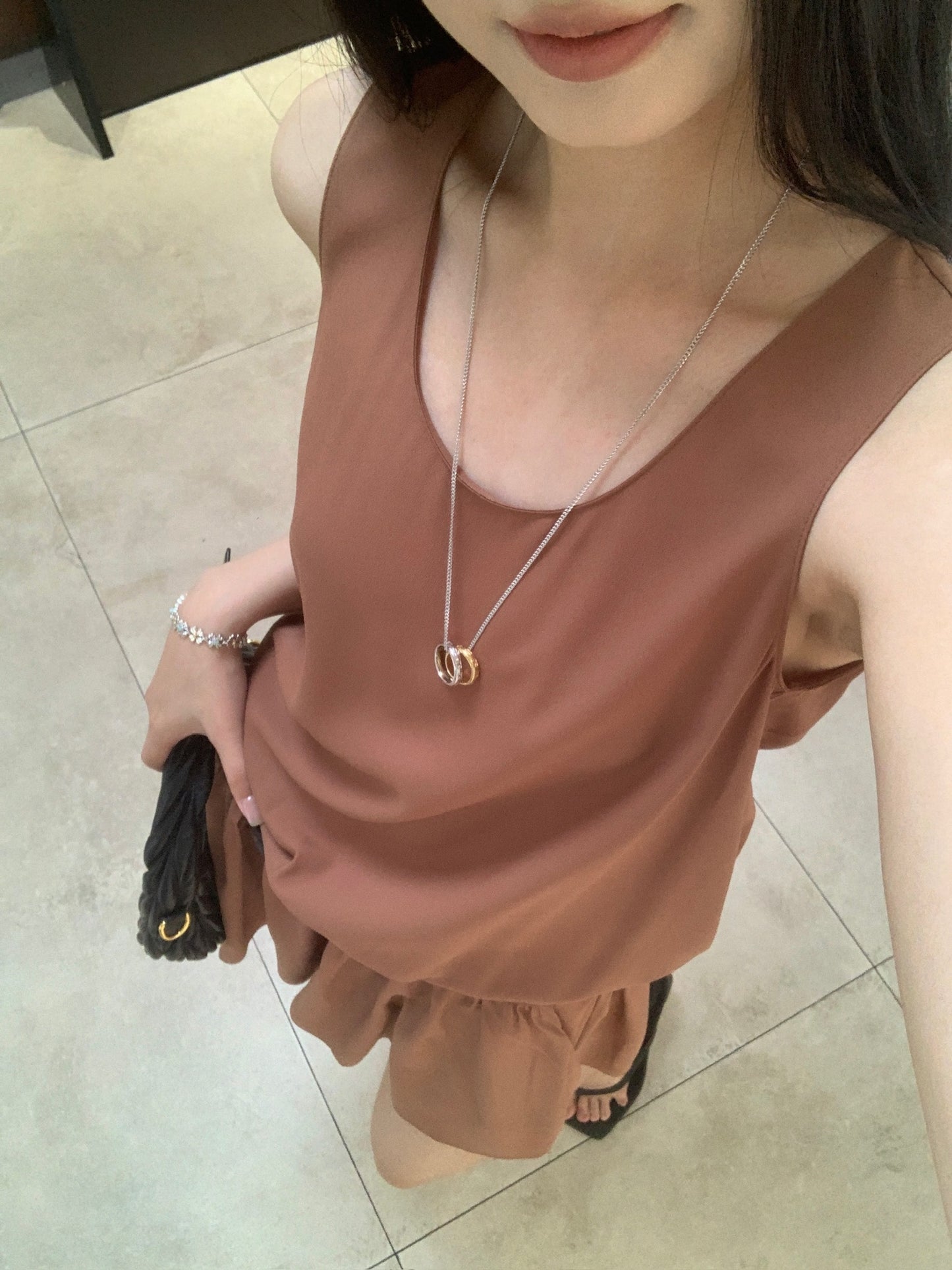 Gathered Detail Mini Dress