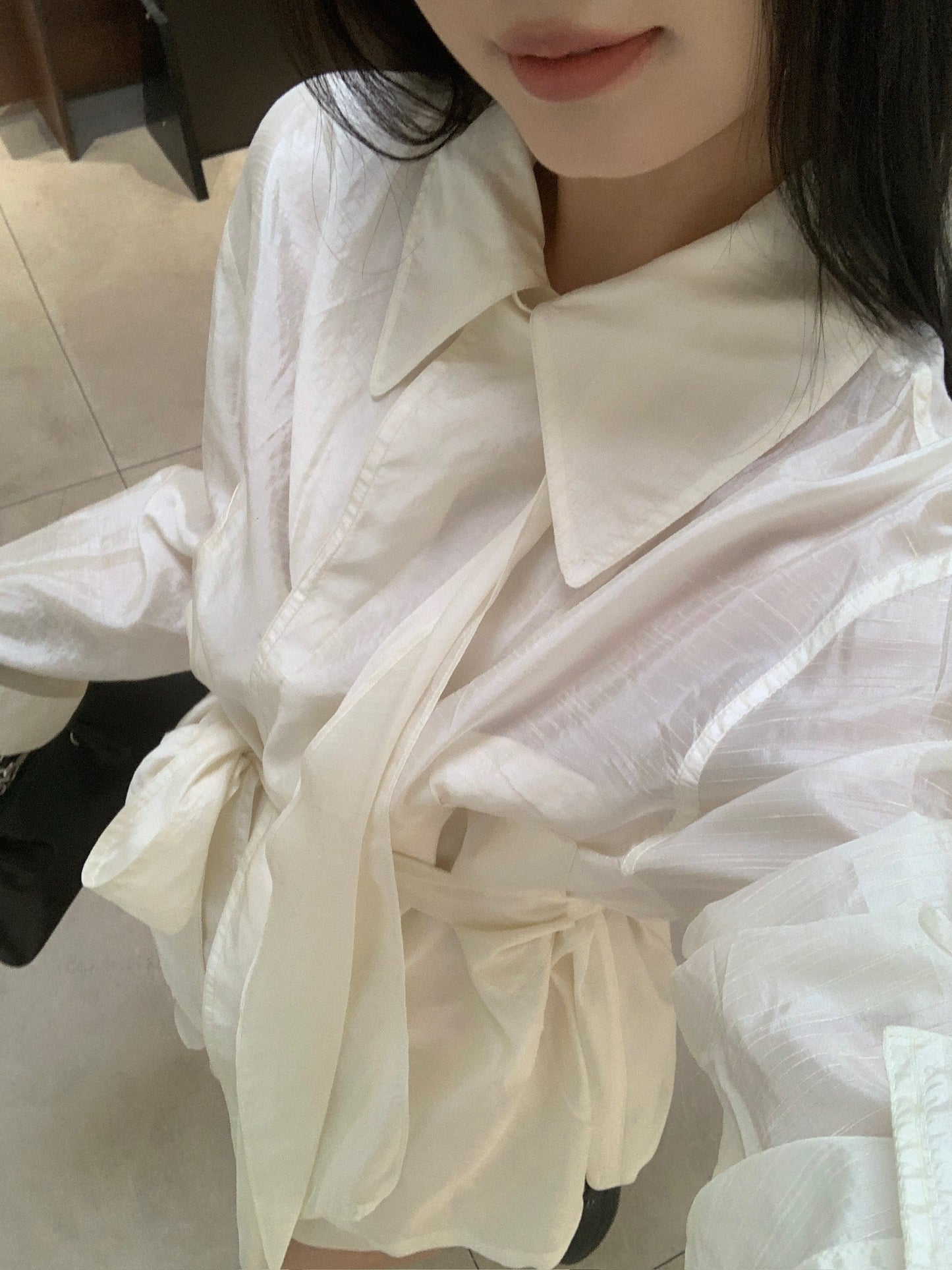 Wide Fit Short Sheer Trench Coat