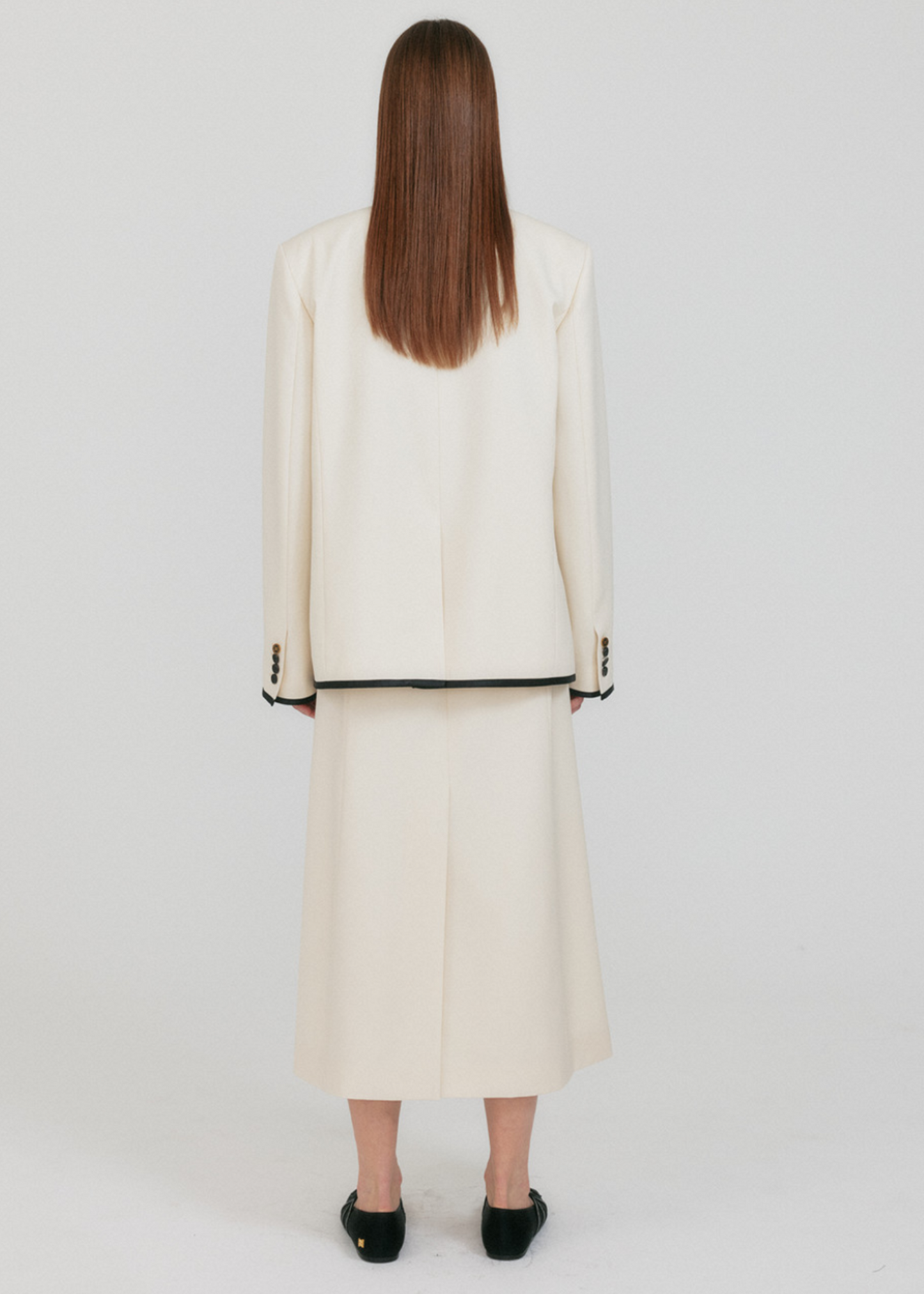 ZOVII Wide Collar Single-Button Jacket