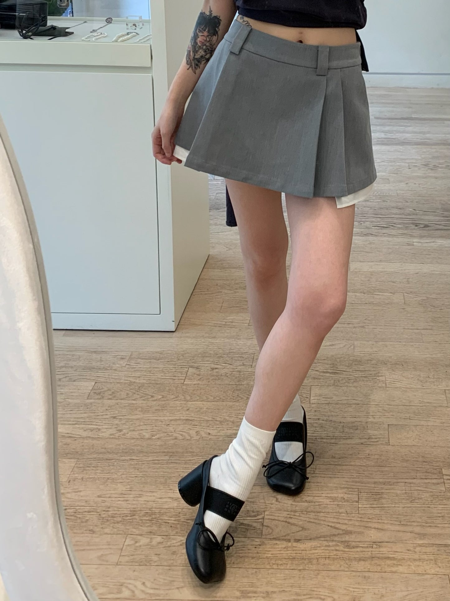 Logo Elastic Ballet Décolletés Heels