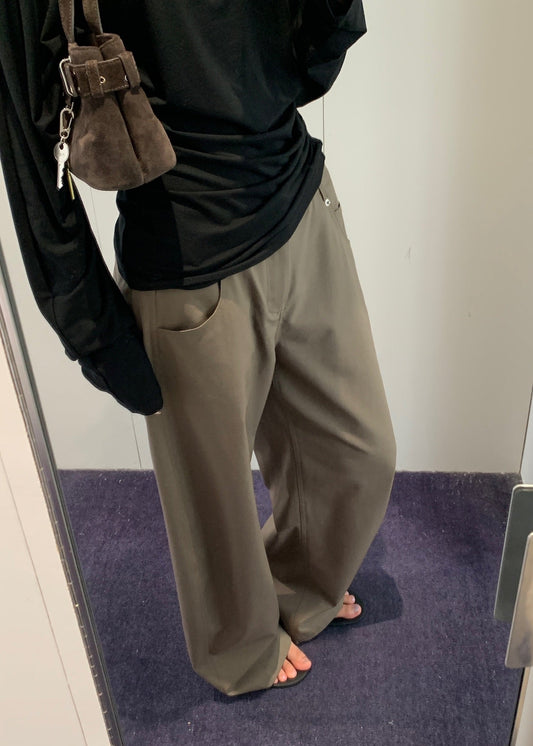 Barrel-leg Wide Pants