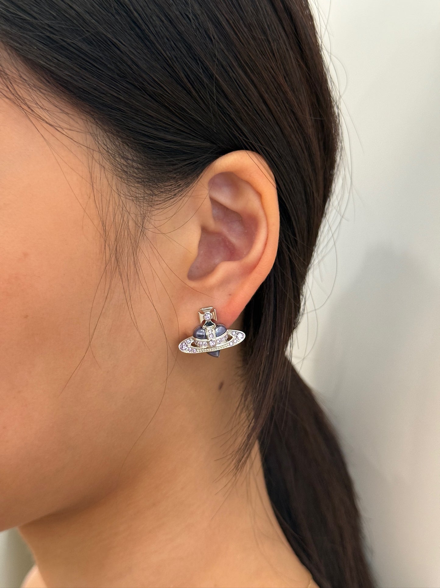 Diamante Heart Earrings