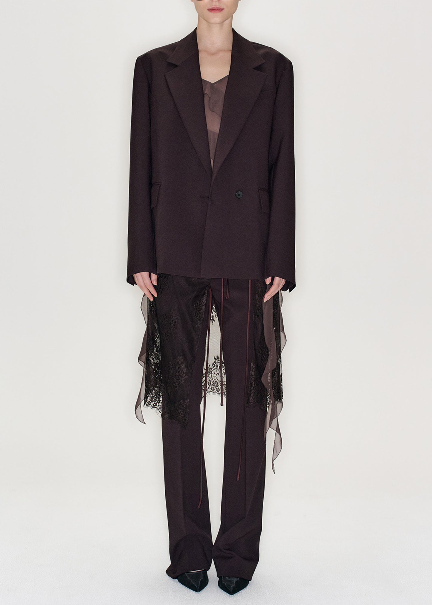 Tailored Jacket With Lace