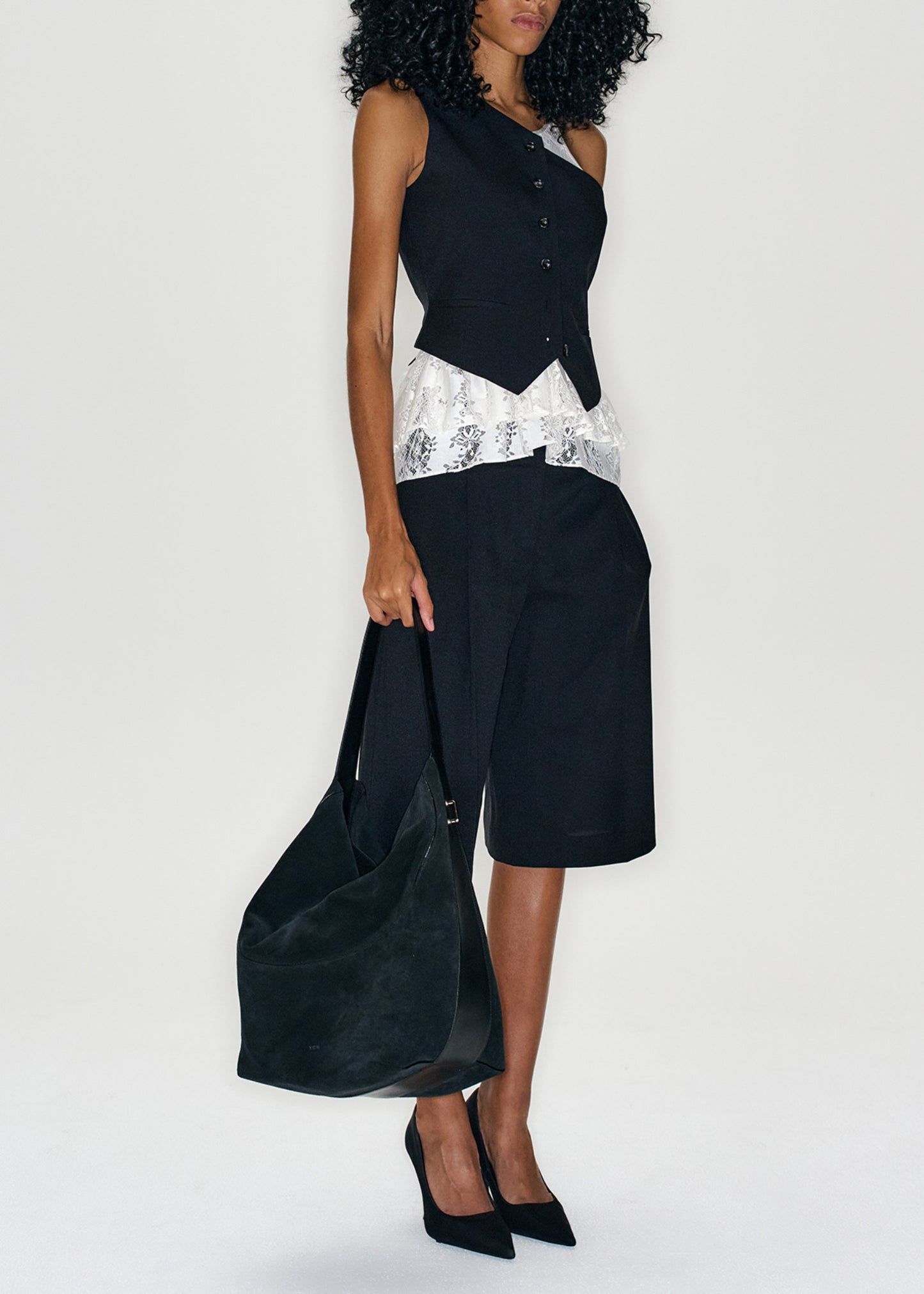 Double Layered One Tuck Shorts