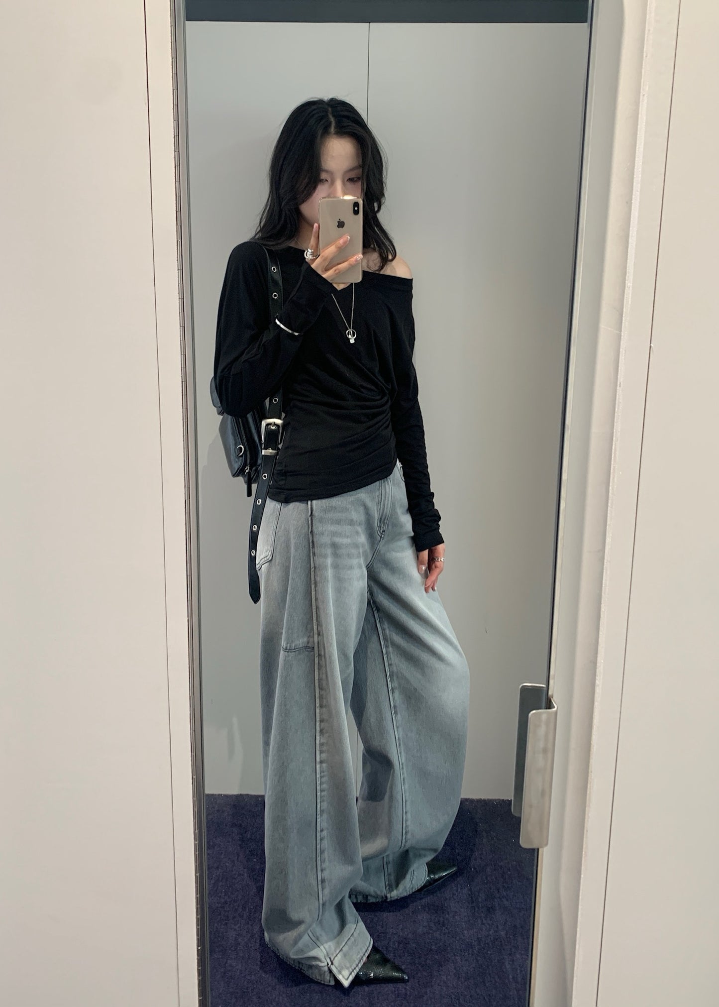 Side Detail Ballon Fit Jeans
