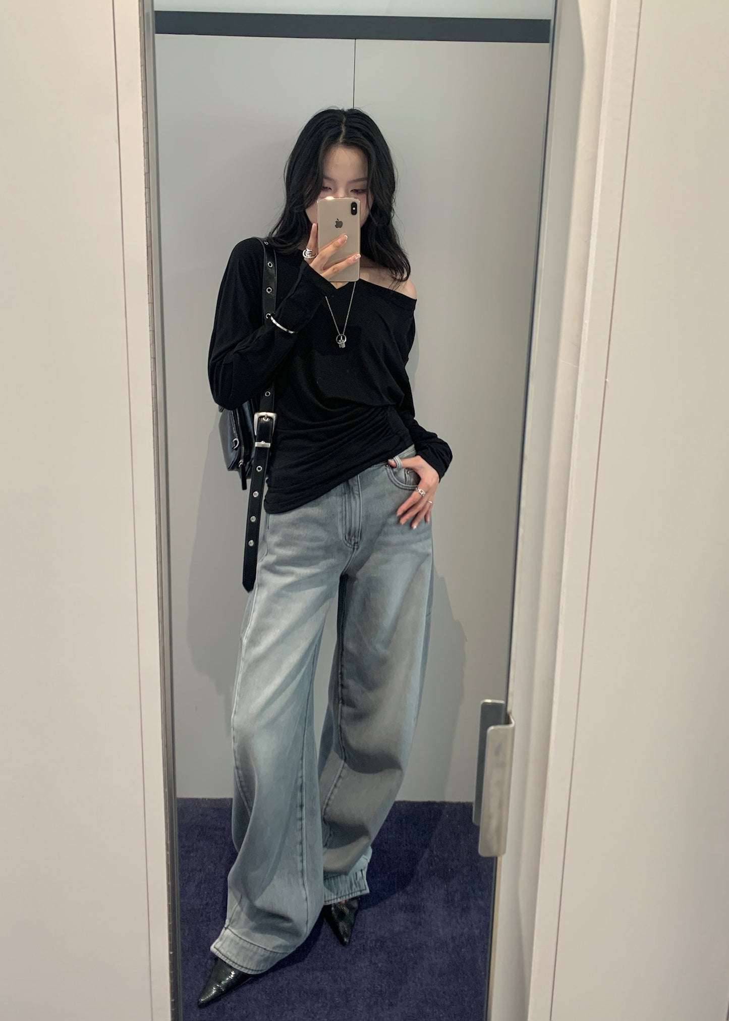 Side Detail Ballon Fit Jeans