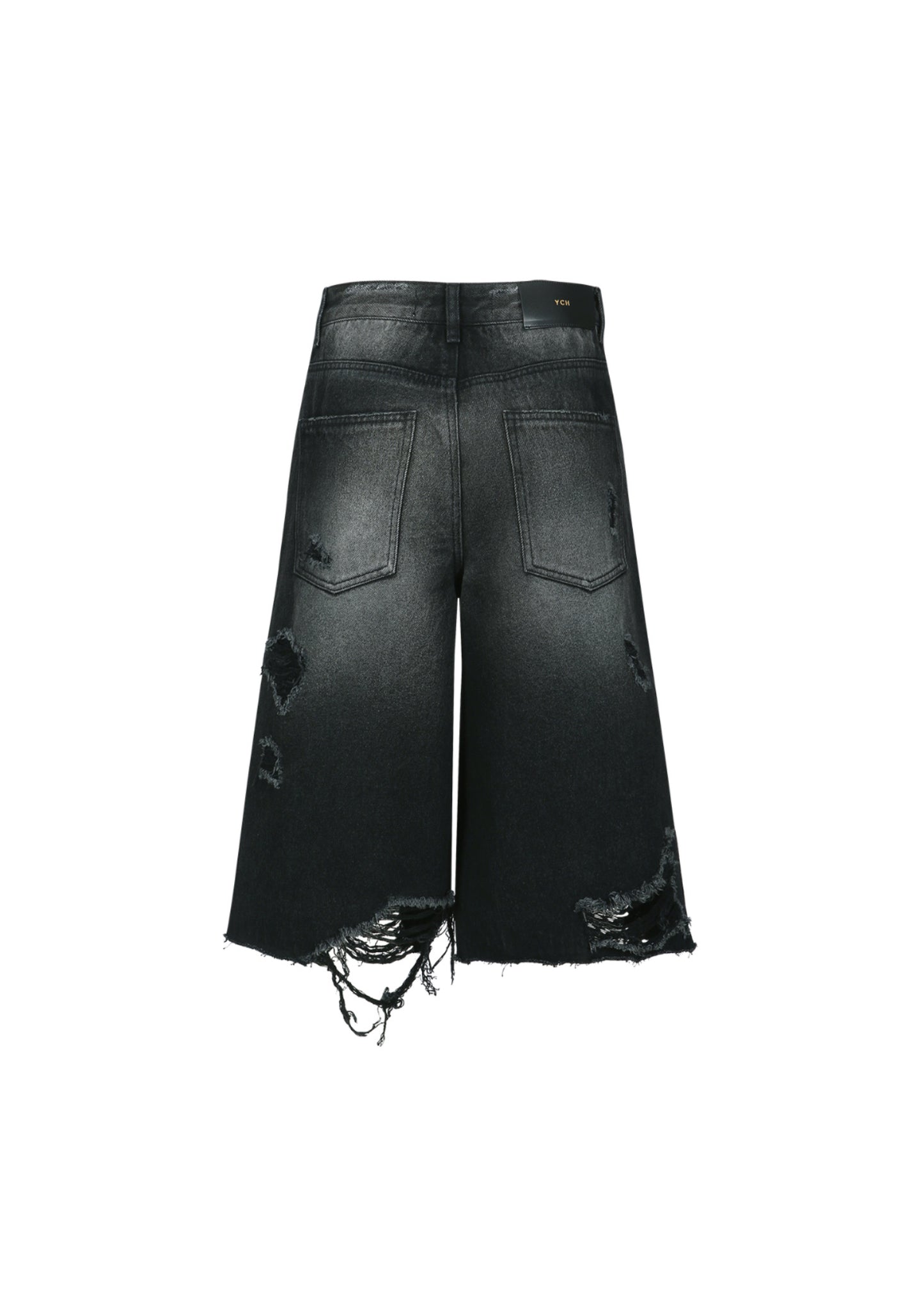 Destroyed Bermuda Jeans