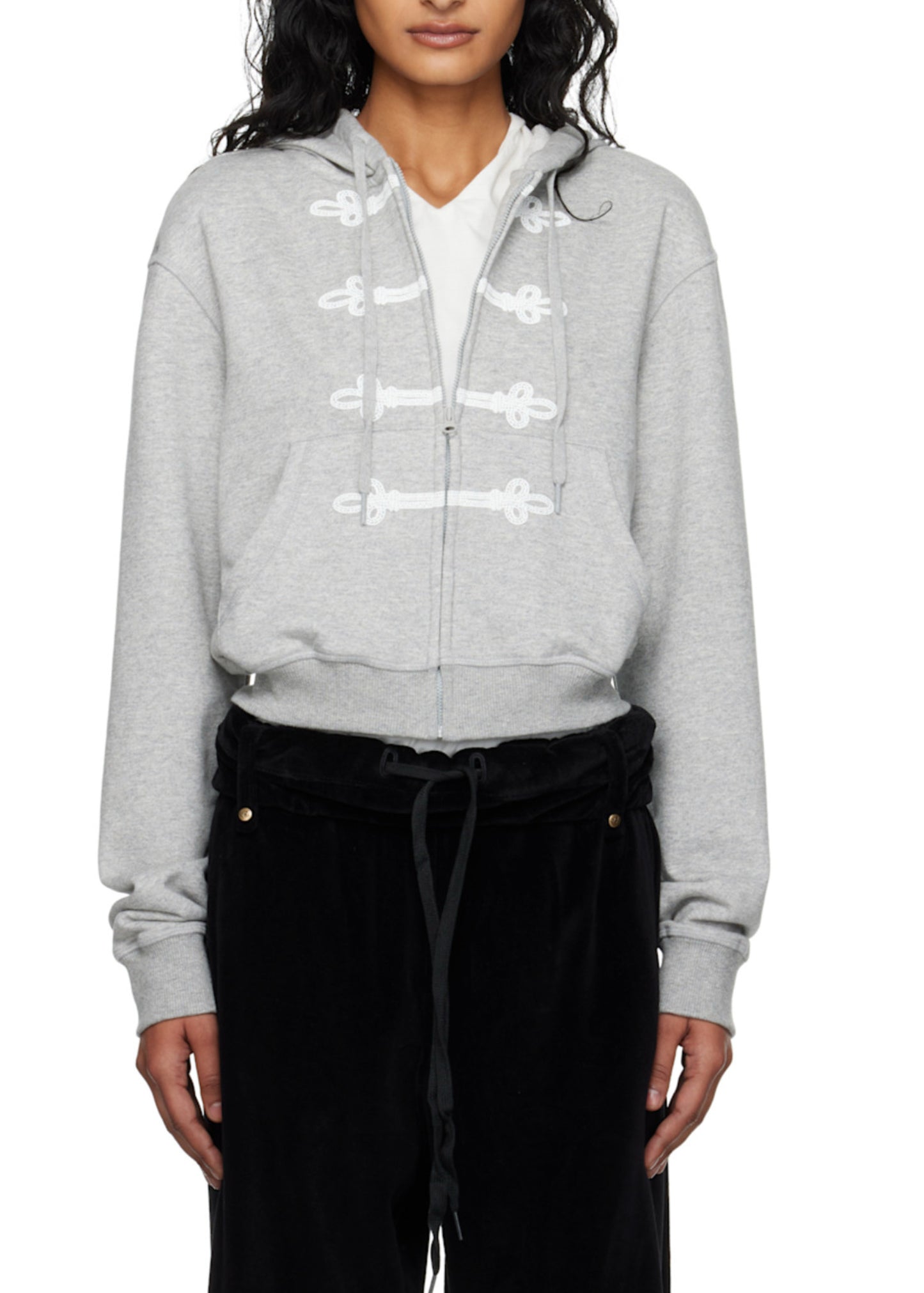 Loop Button Effect Hoodie