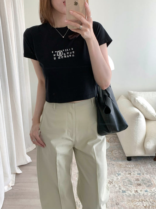 Flipped-print Overdyed T-shirt