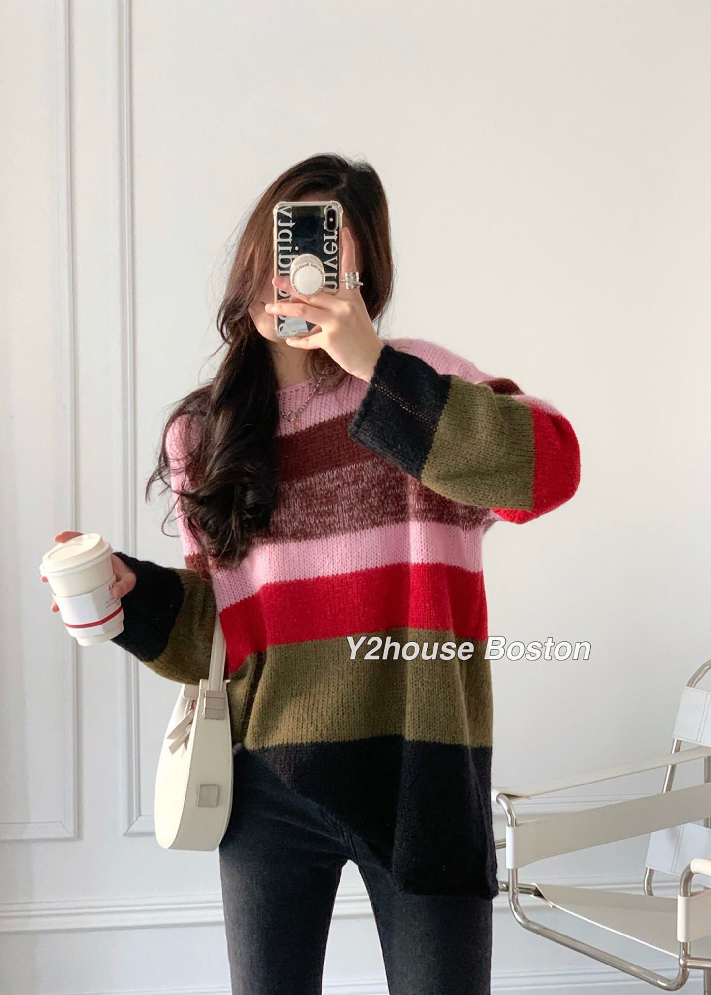 Multi Stripe Knit Sweater