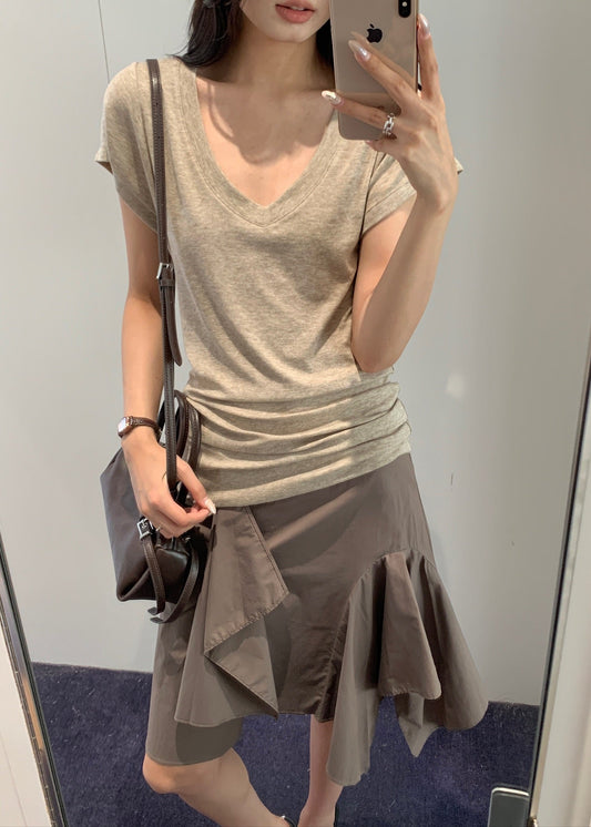 V-neck Relax Tee