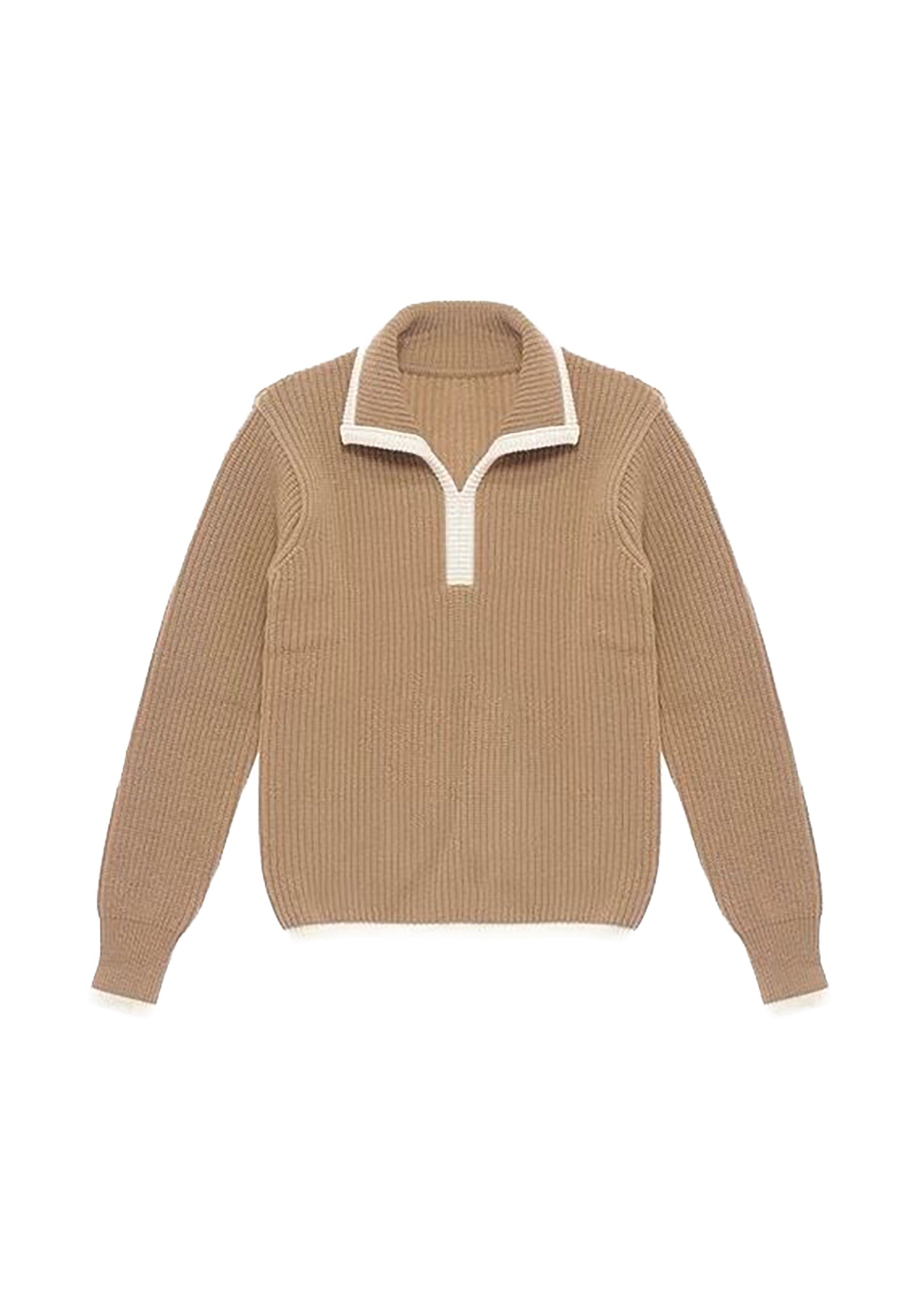 Contrast Knit Polo