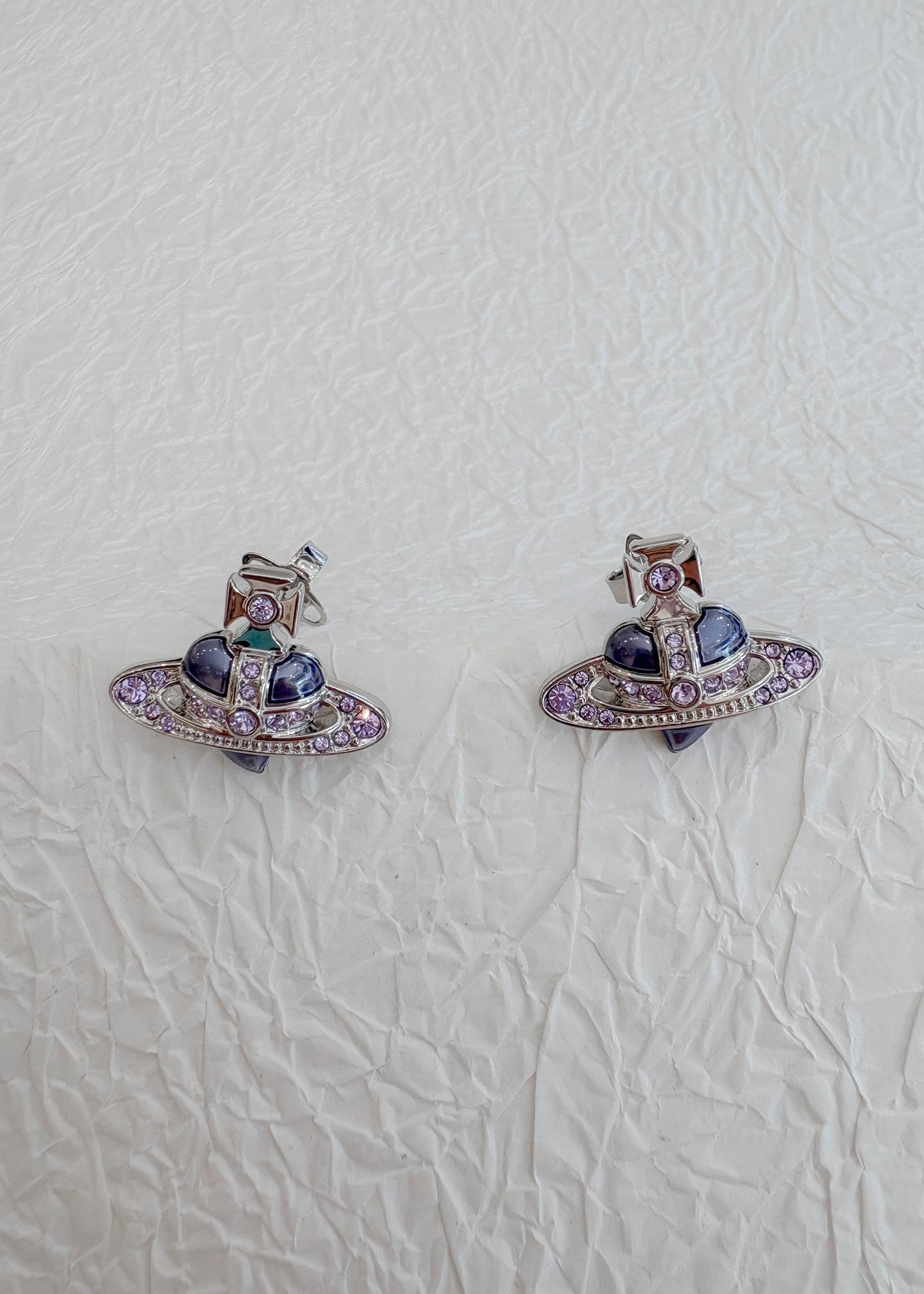 Diamante Heart Earrings