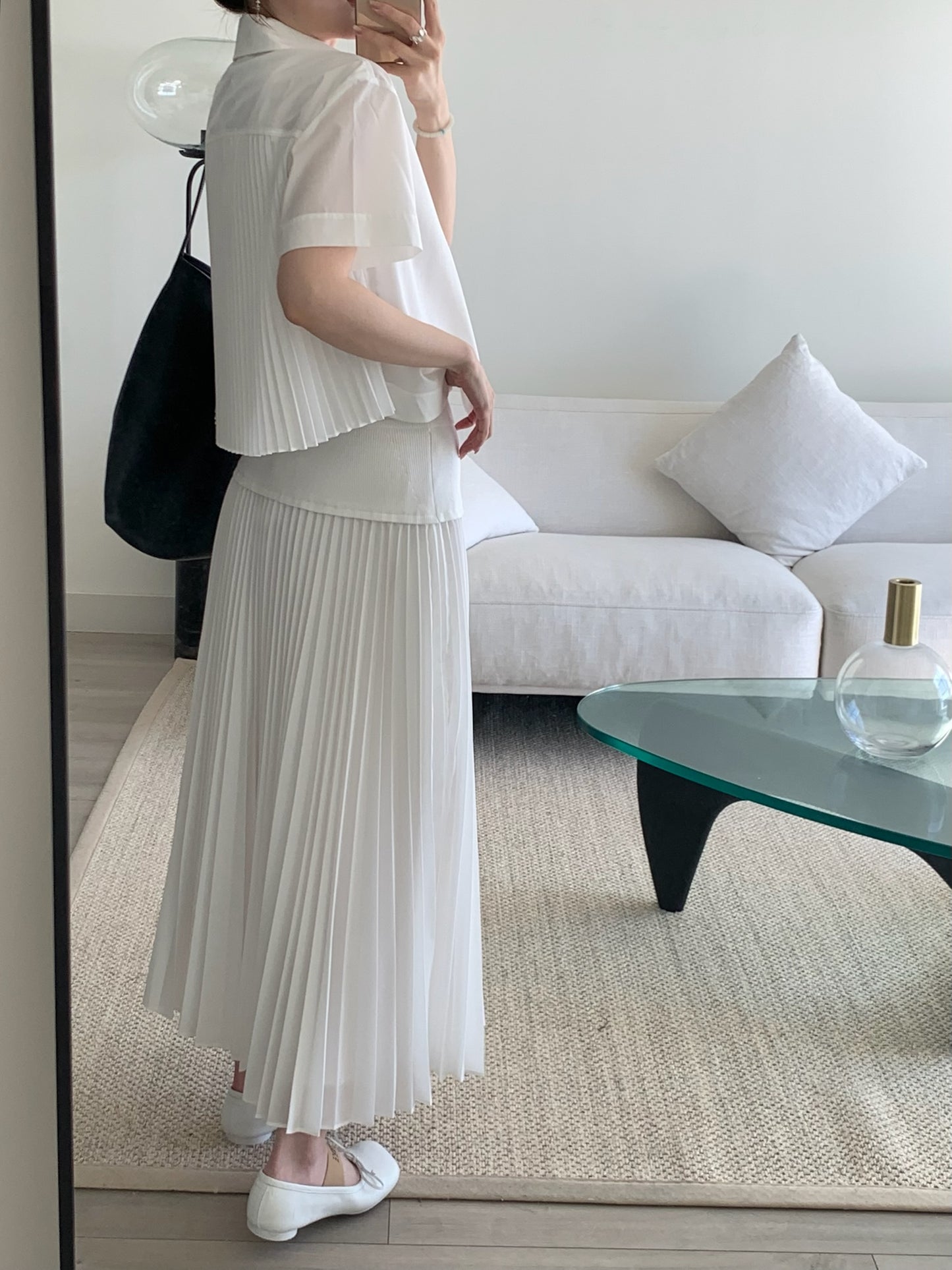 Stella Pleated Midi Skirt