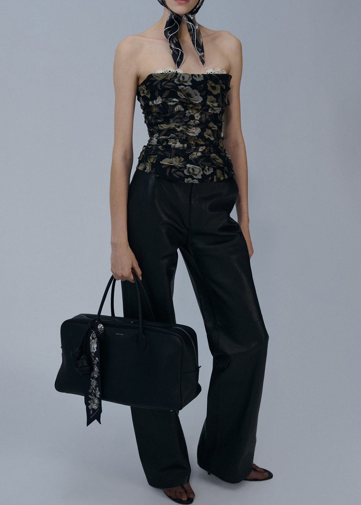 Ruched Lace-detail Corset