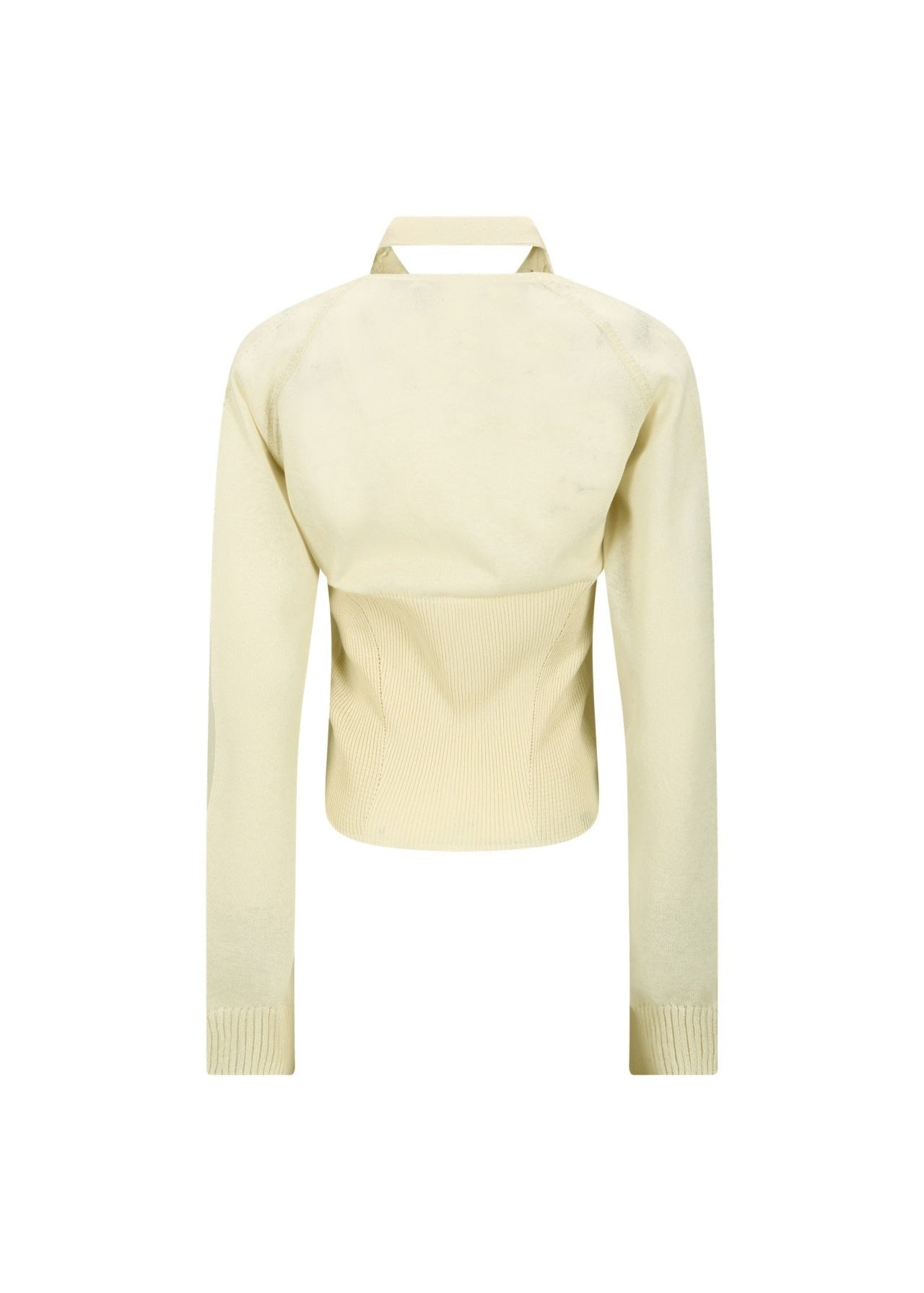 Halter Layered Knit Top