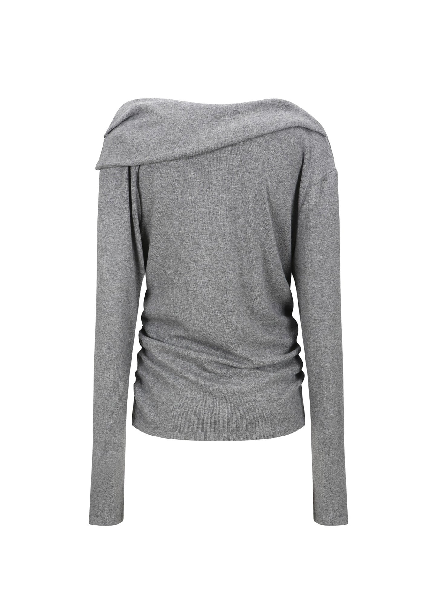 Off Shoulder Cross-over Long Sleeve Top