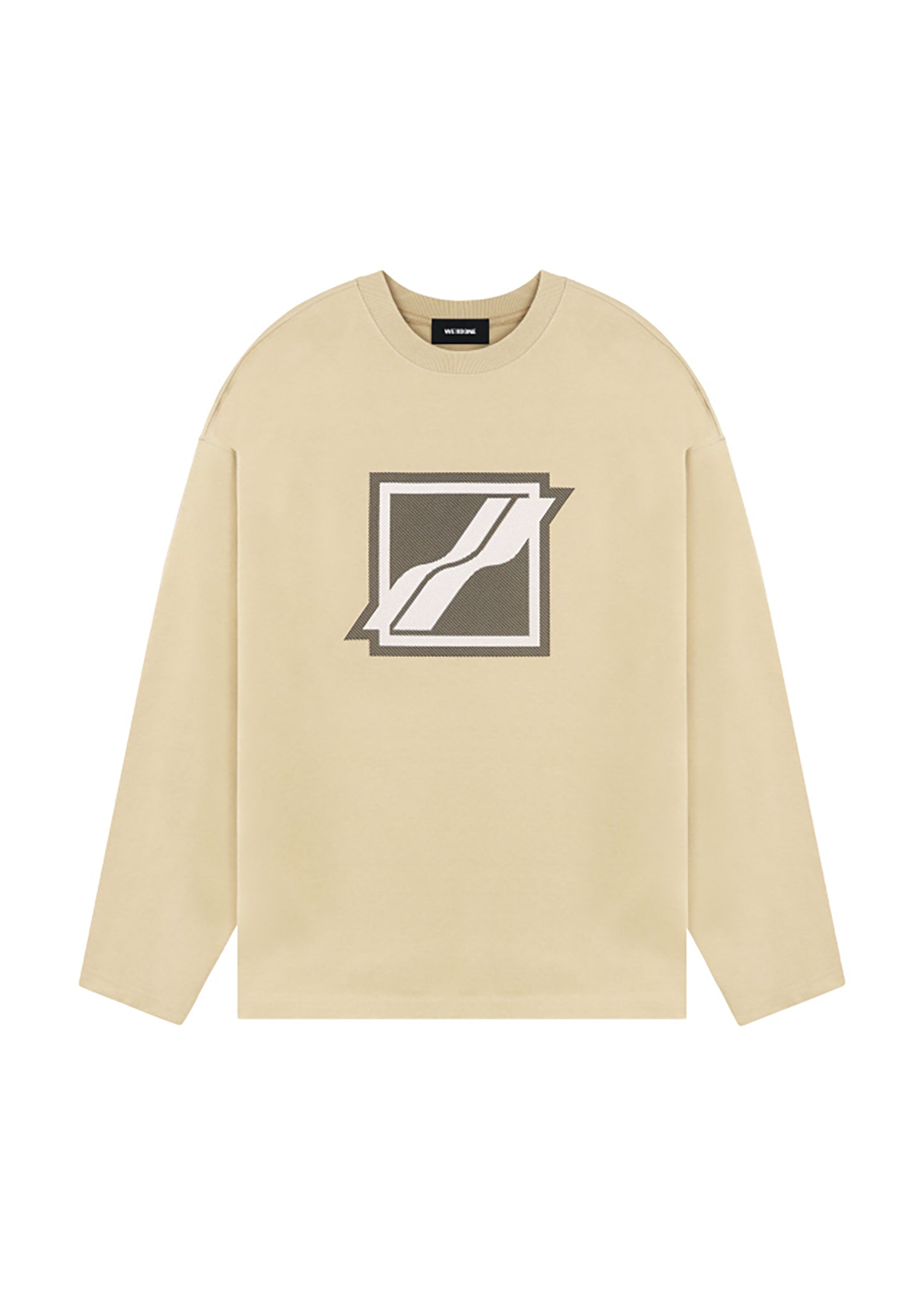 BE SQUARE LOGO LS TEE