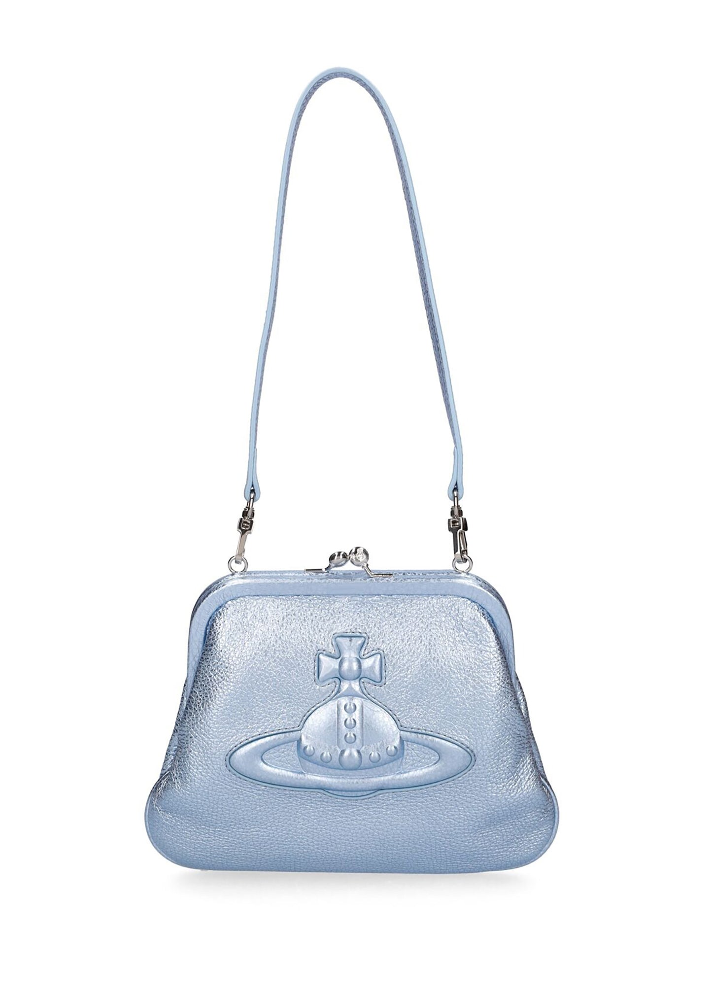 Vivienne Injected Orb leather clutch