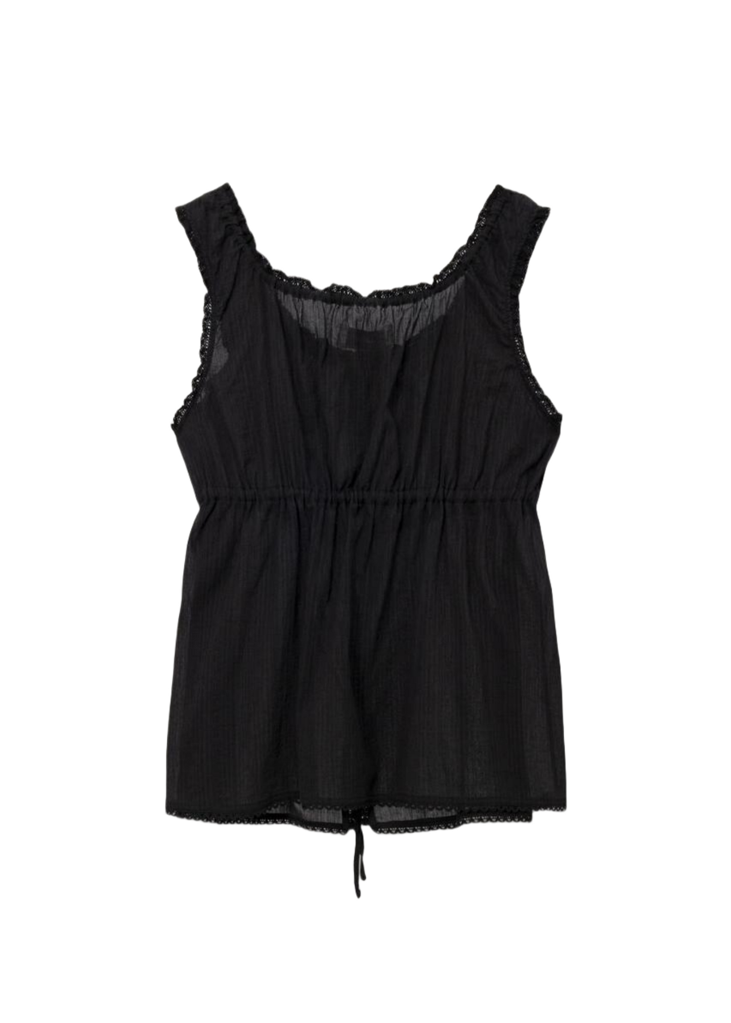 Shirring Sleeveless Blouse