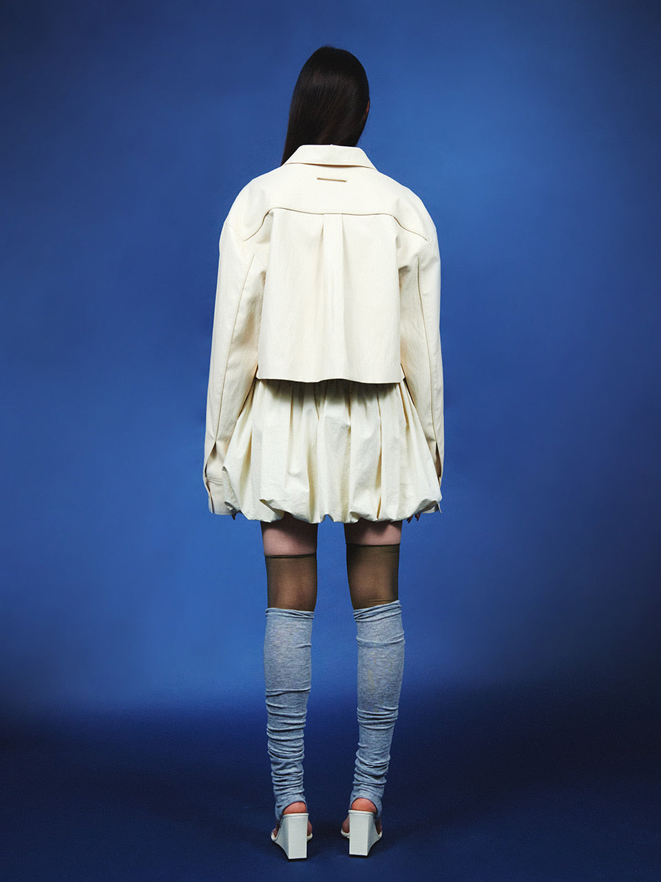Pumpkin Pleated Skirt