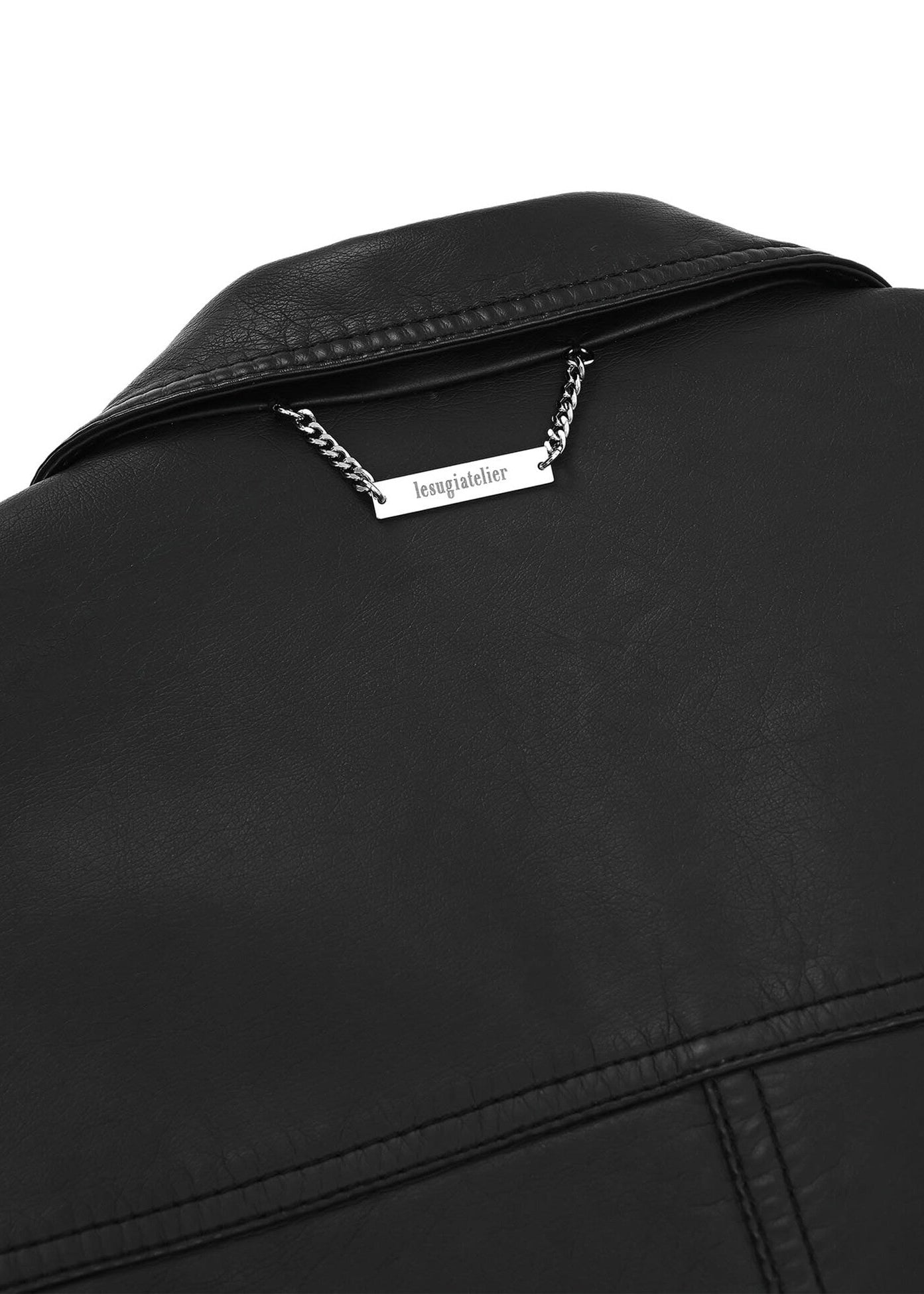 Washed Faux-Leather Jacket