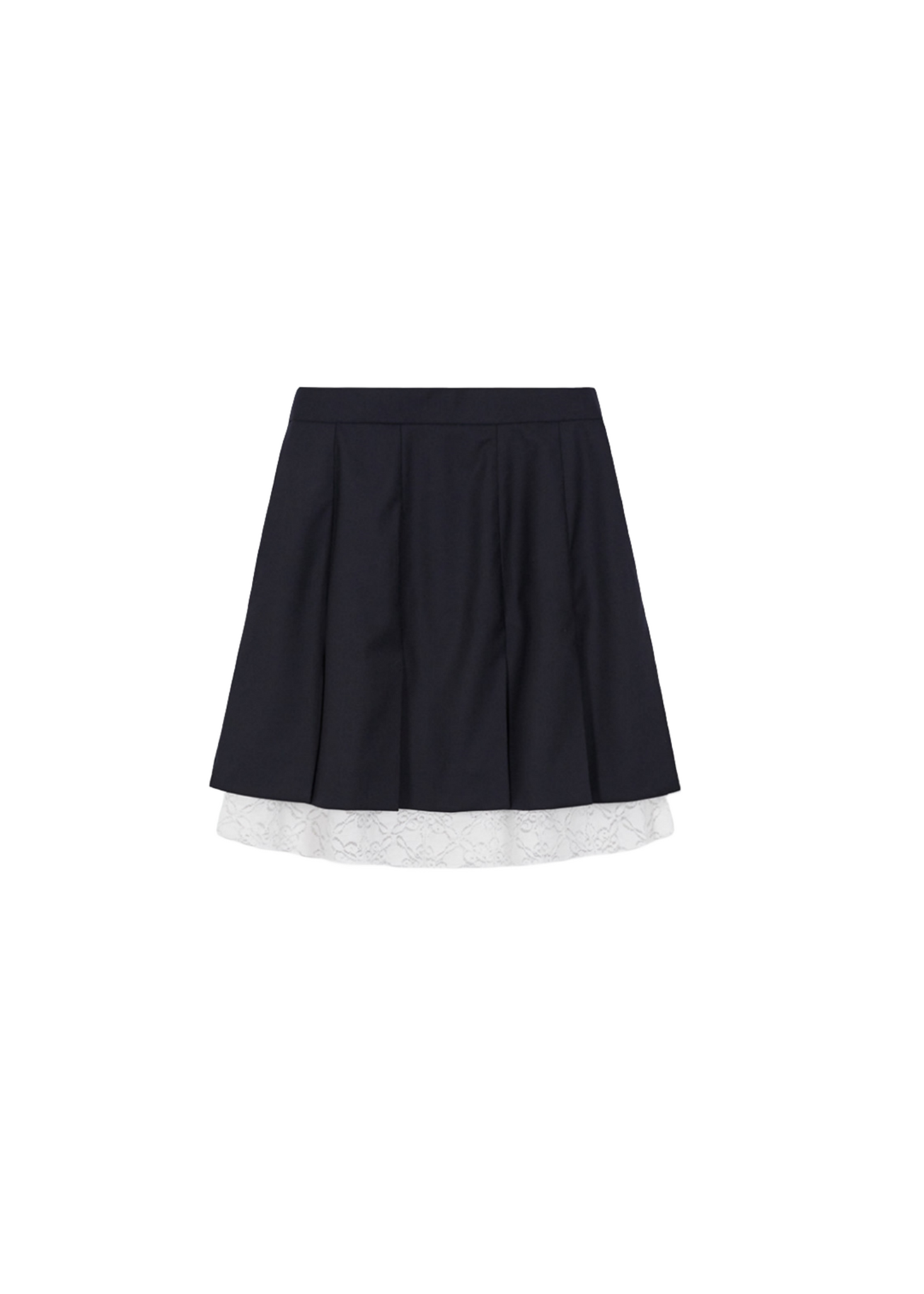 Yendel Mini Pleats Skirts With Lace Lining