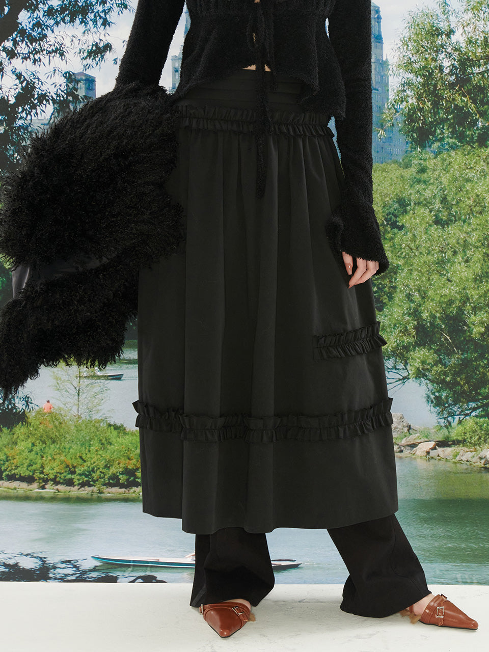 Frill Full Skirt