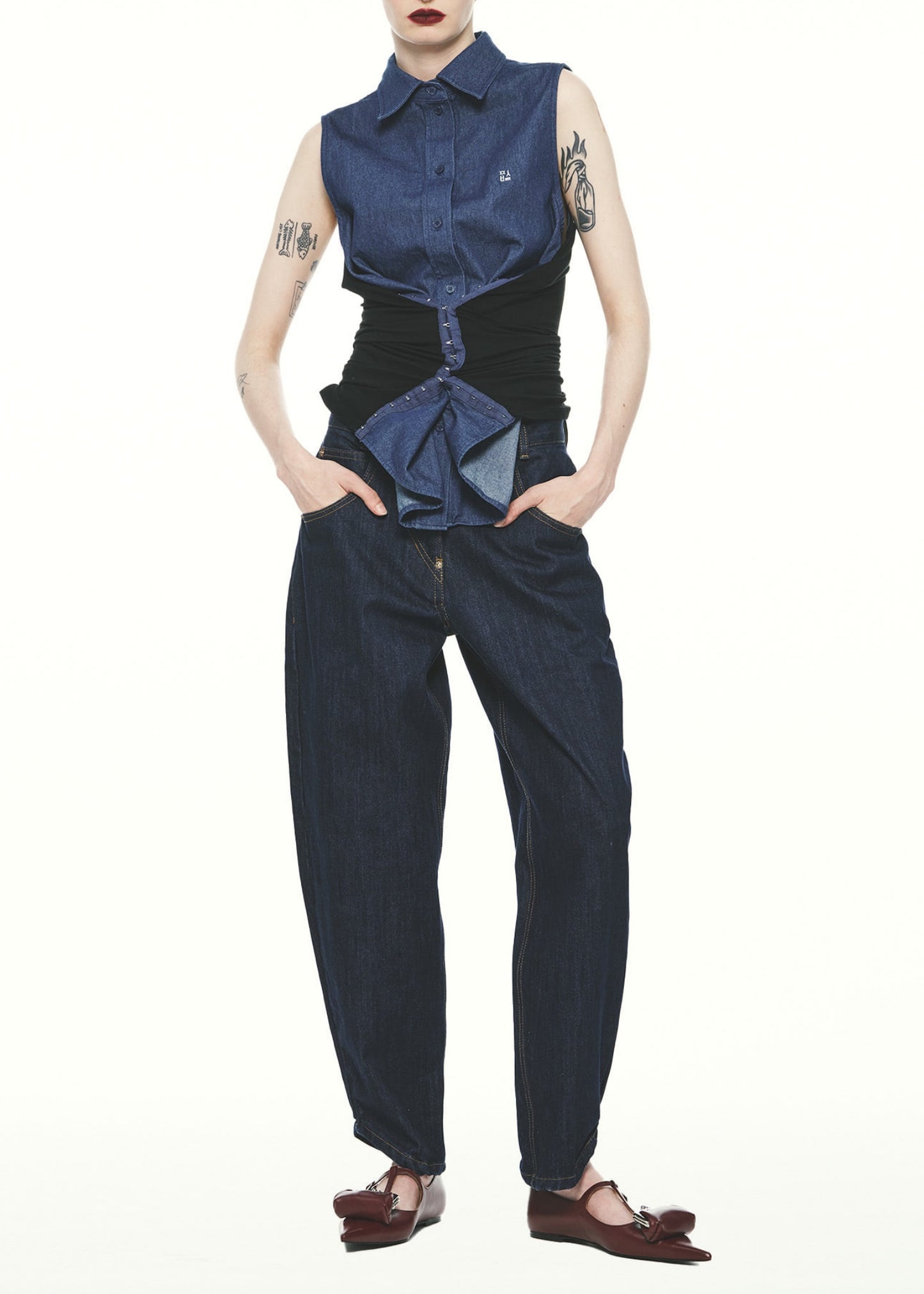 Side Hook Wrap Shirt
