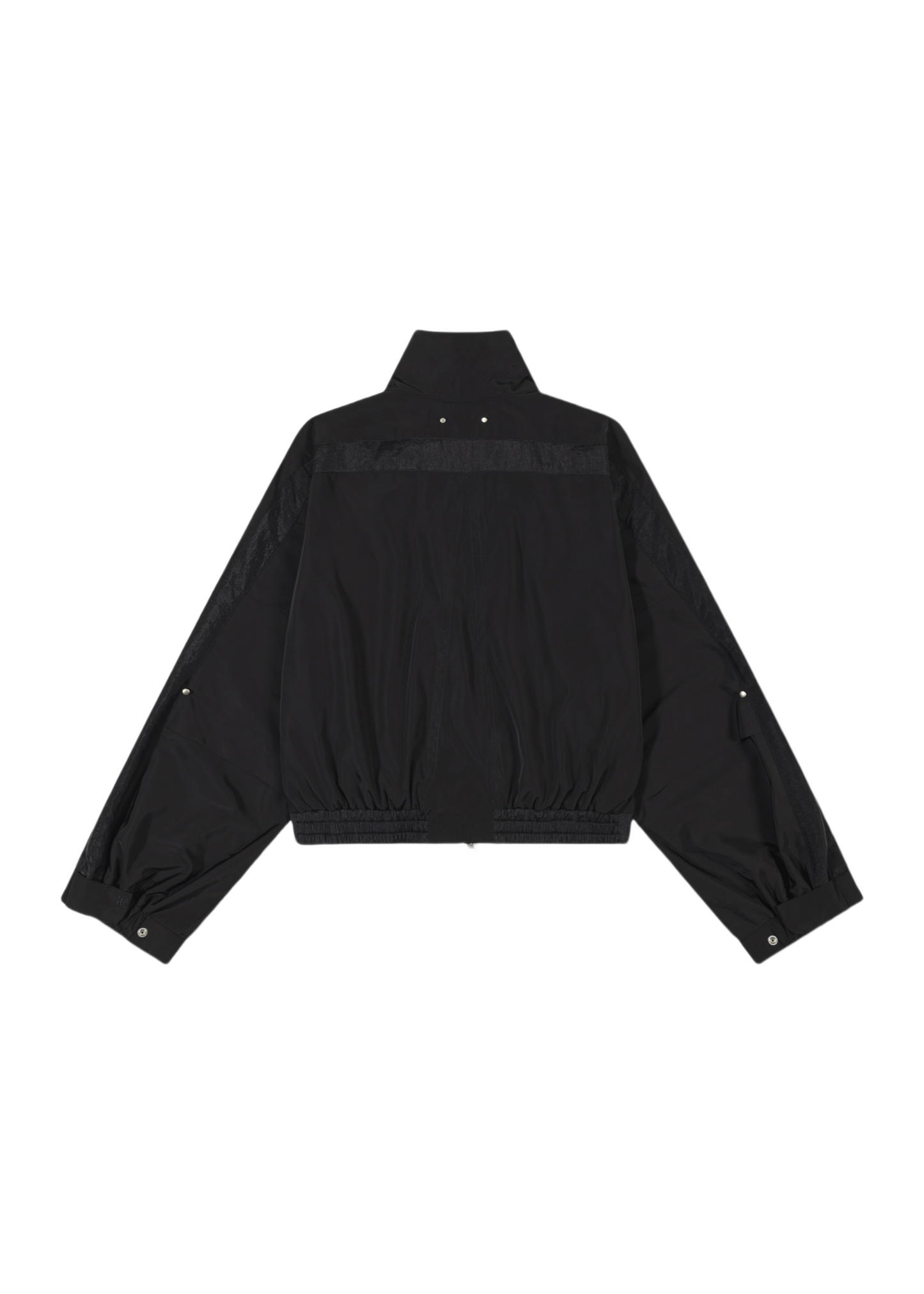 Contrast Zip-up Short Jacket