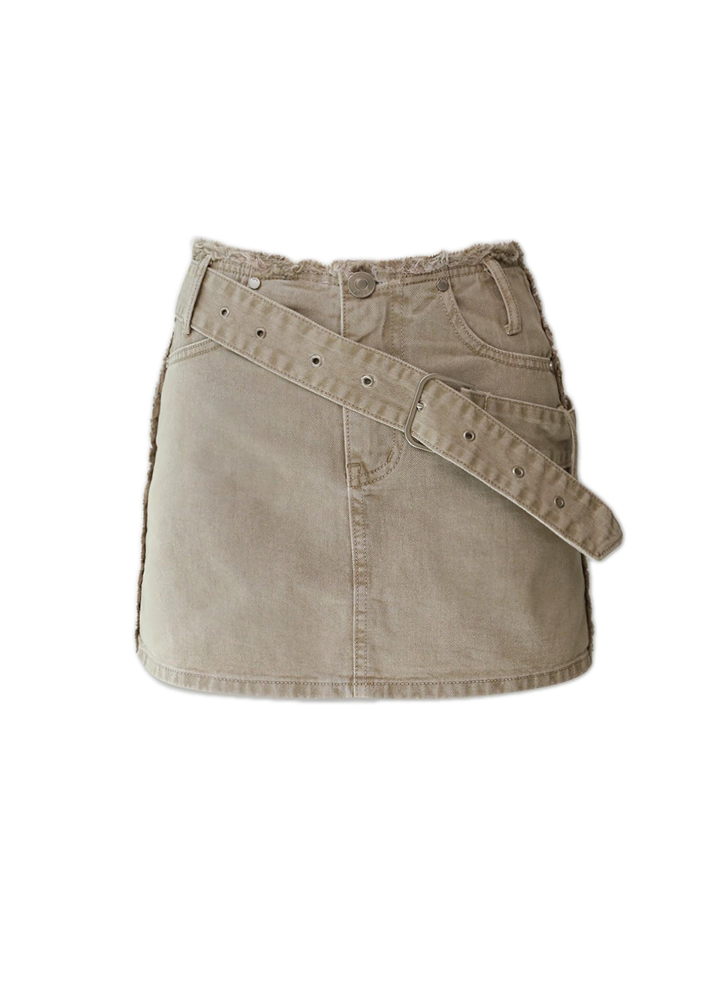 BE BELTED CUTTING SKIRT
