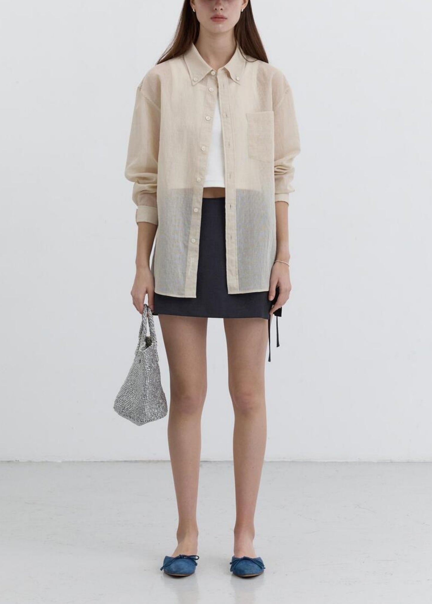 Unisex Oversized Sheer Shirt