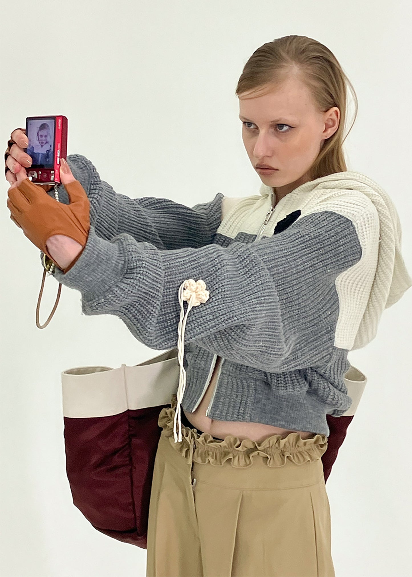 Crochet Zip-Up Hoodie