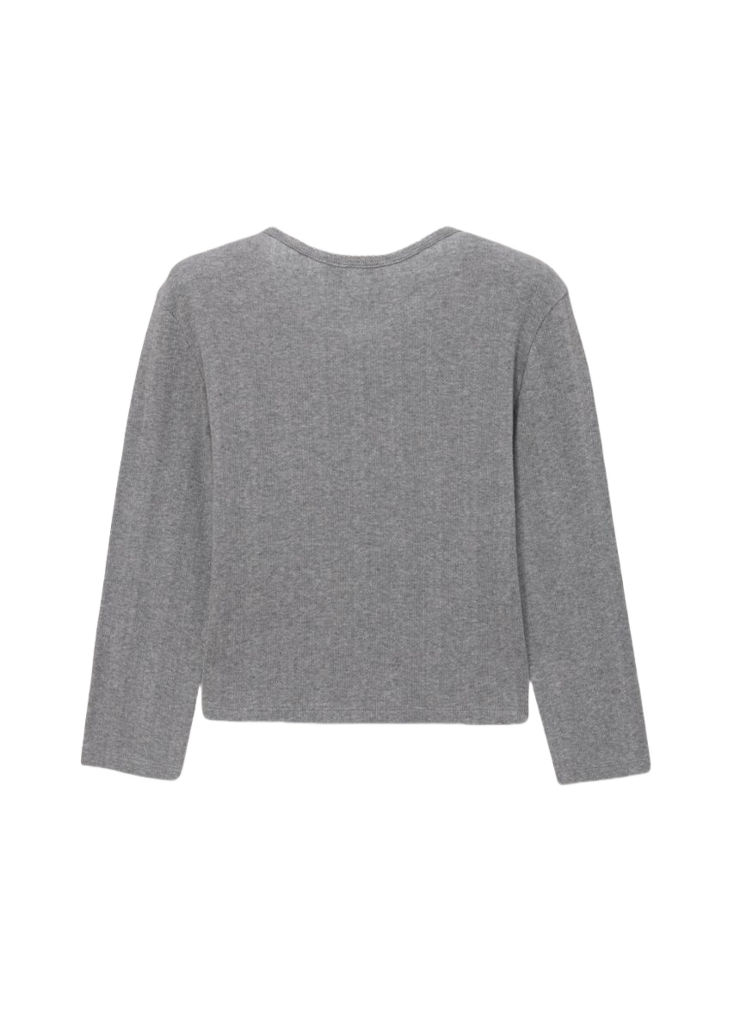 Pointelle Crewneck Cardigan