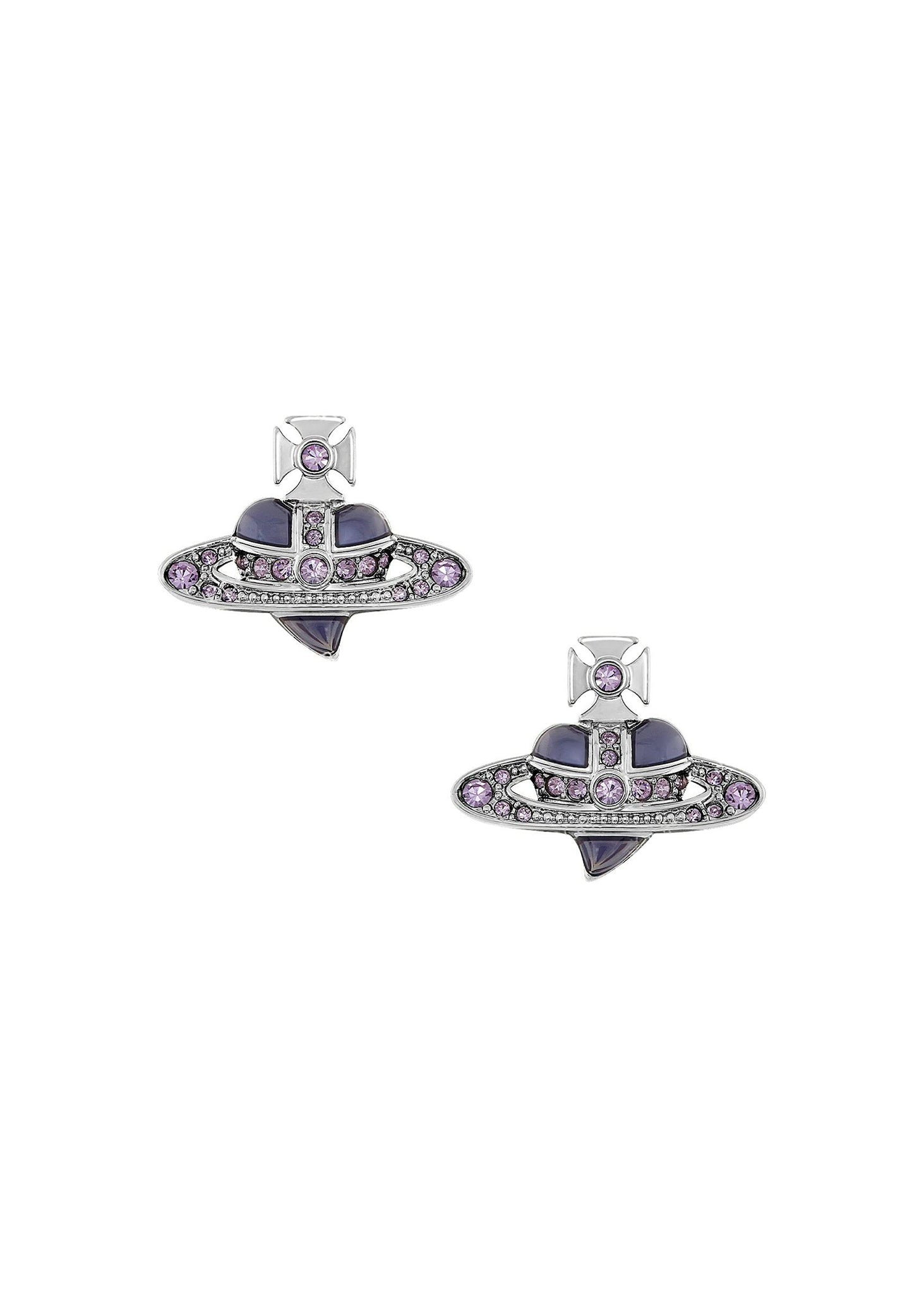 Diamante Heart Earrings