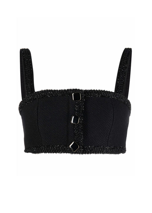 Textured Weave Crop Top