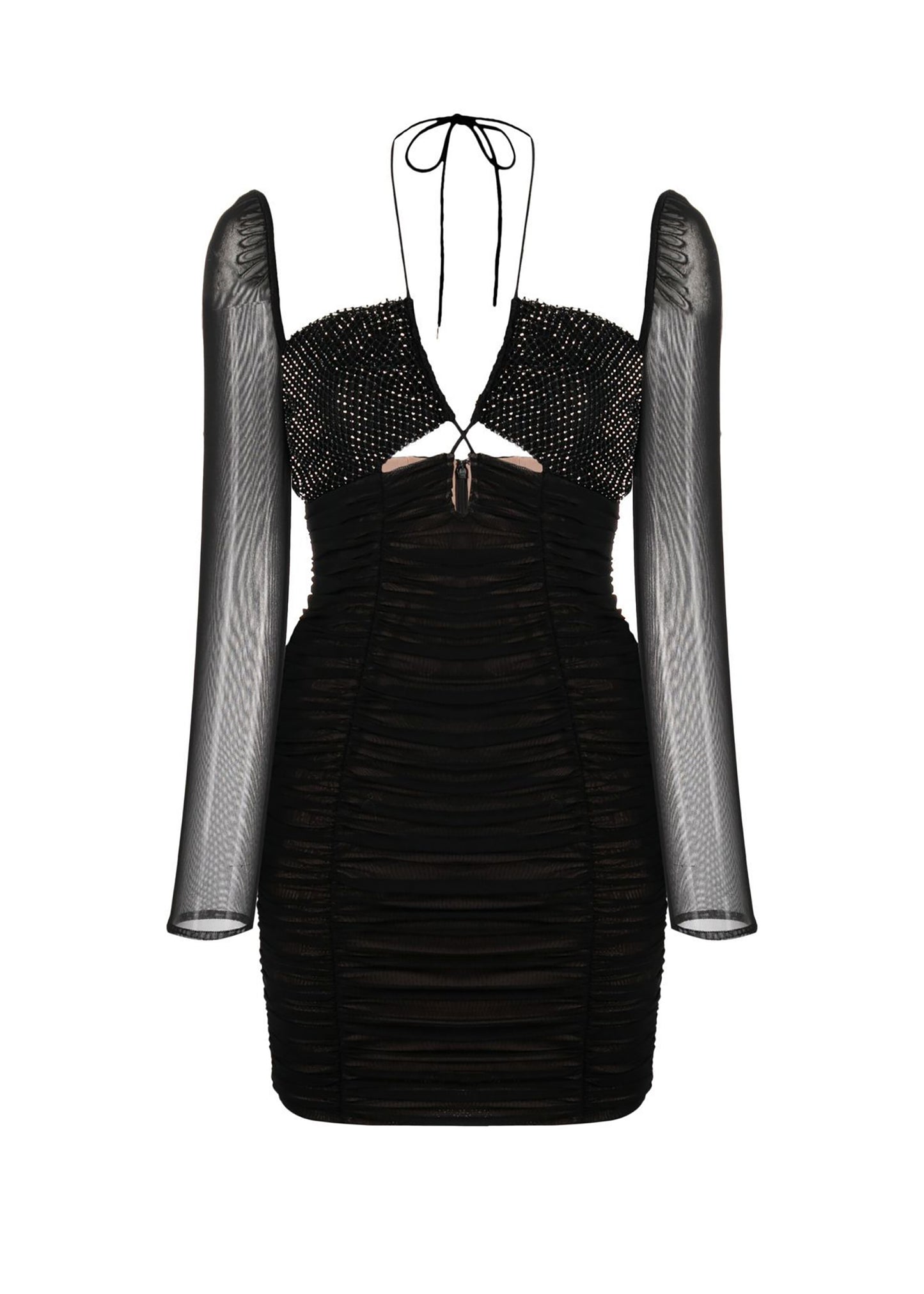 Diamante Fishnet Dress