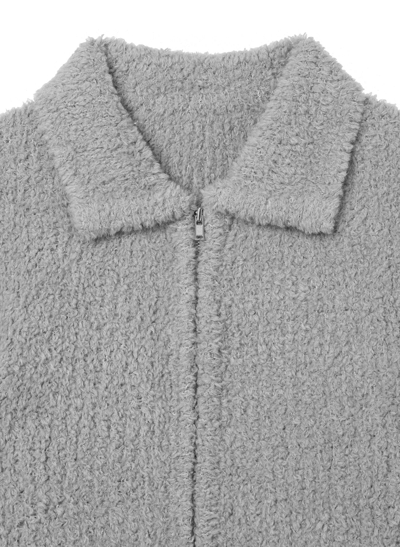 Woolly Knit Zip Up Jacket
