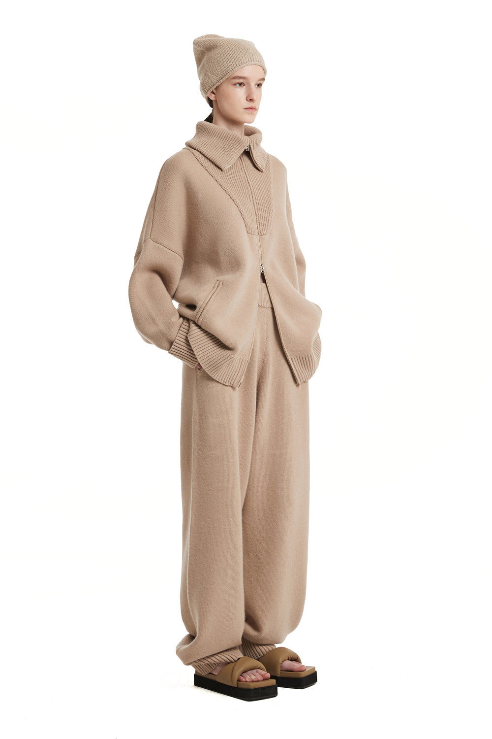 TRUNK PROJECT Beige Cashmere Lounge Pants
