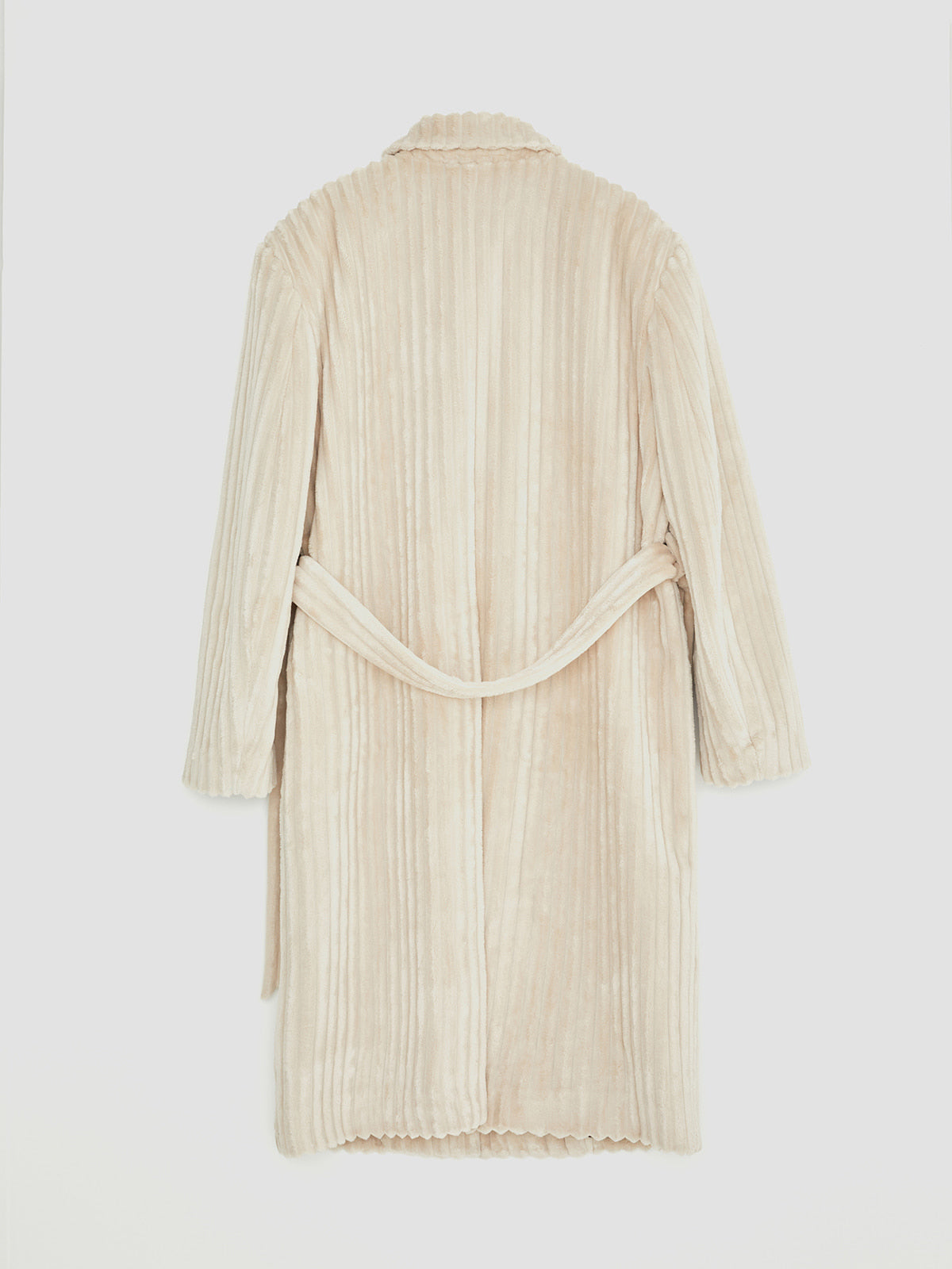 Belted Nuit Corduroy Single Coat
