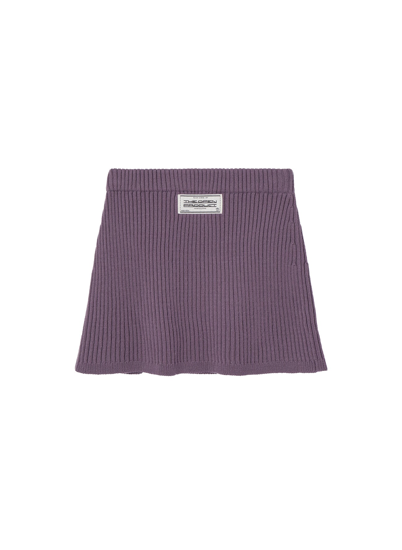Slit Knit Mini Skirt
