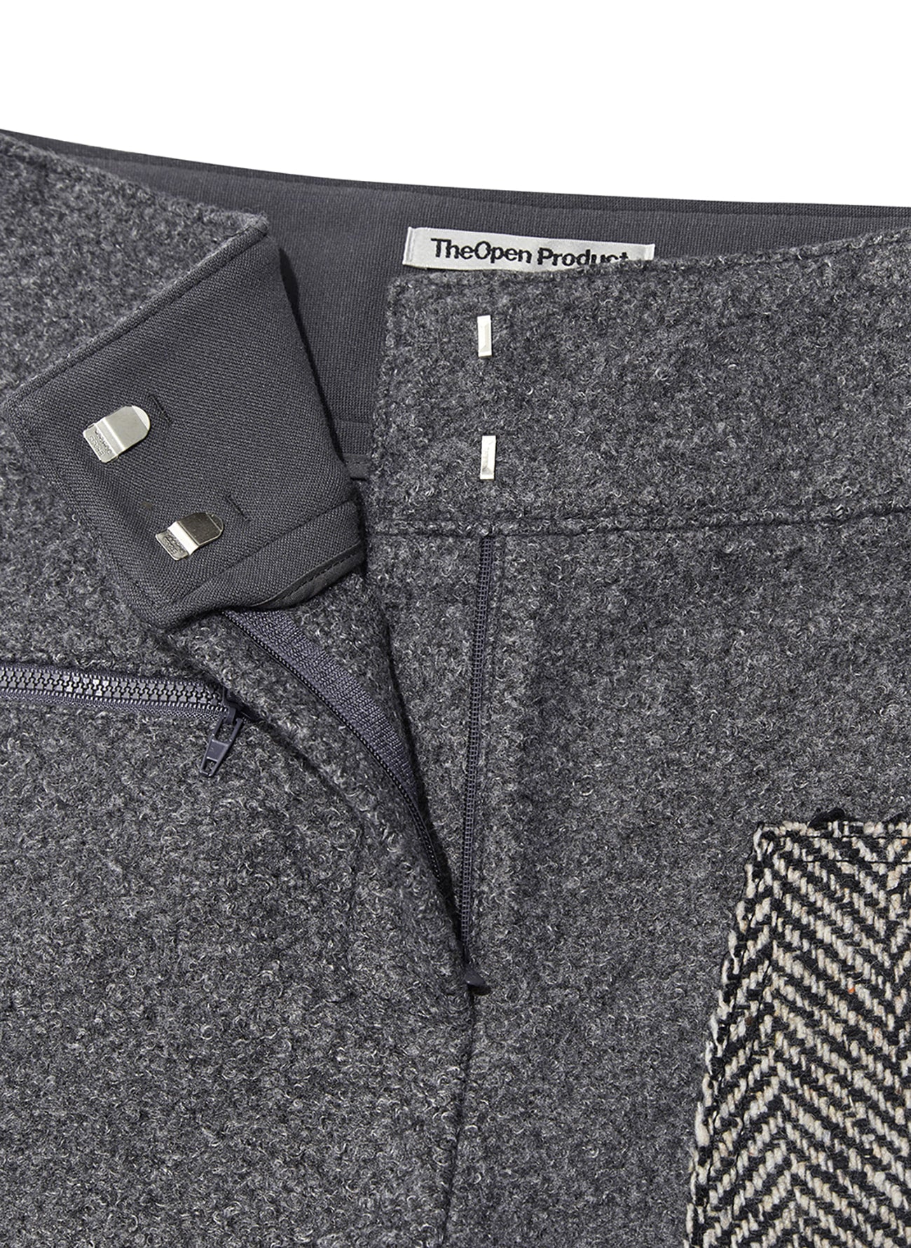 Raw-cut Patchwork Pants