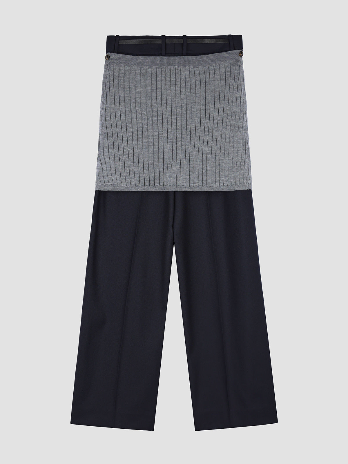 Boyfriend Low-rise Long Strap Wide Pants
