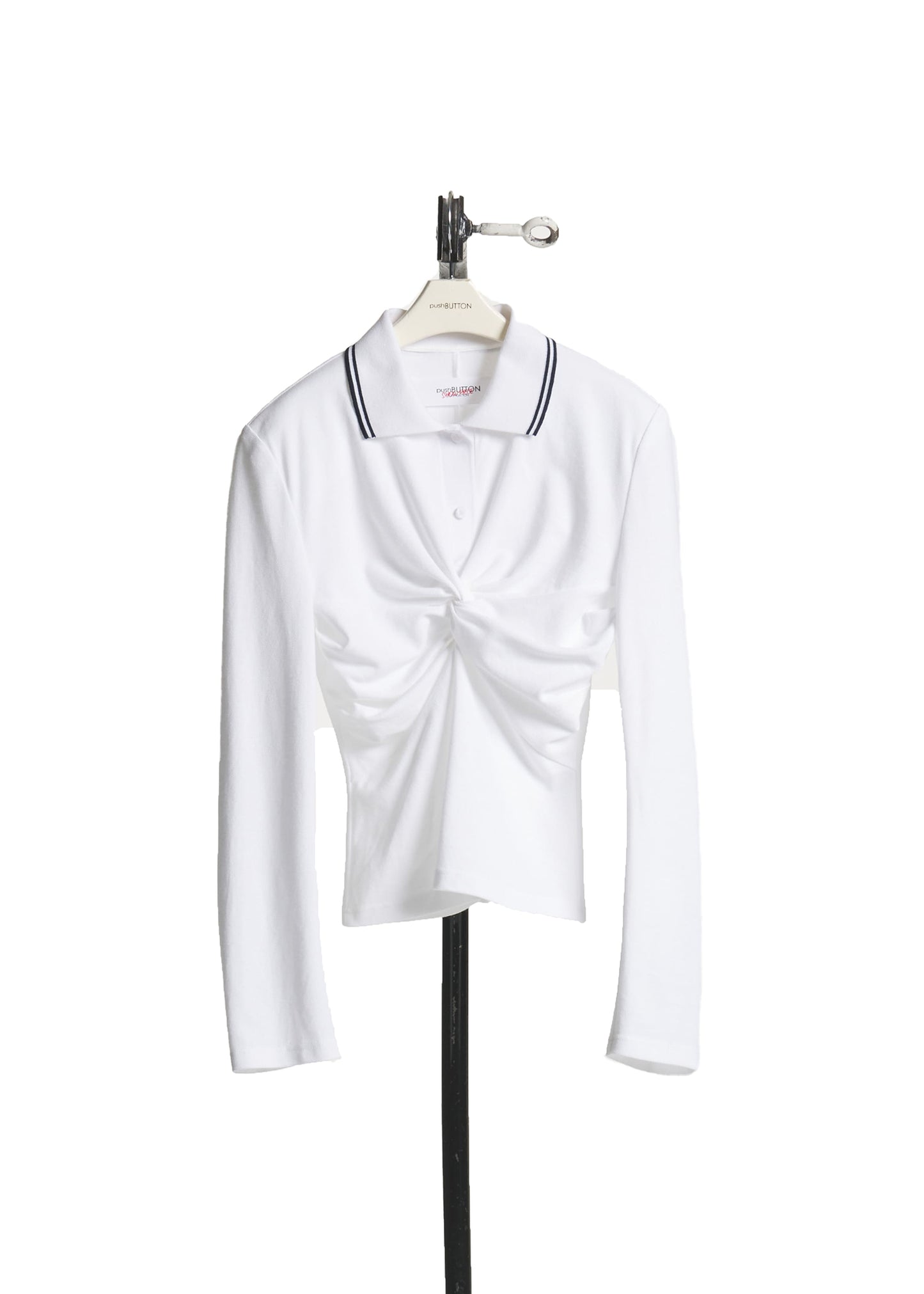 Front-twisted Polo T-shirt