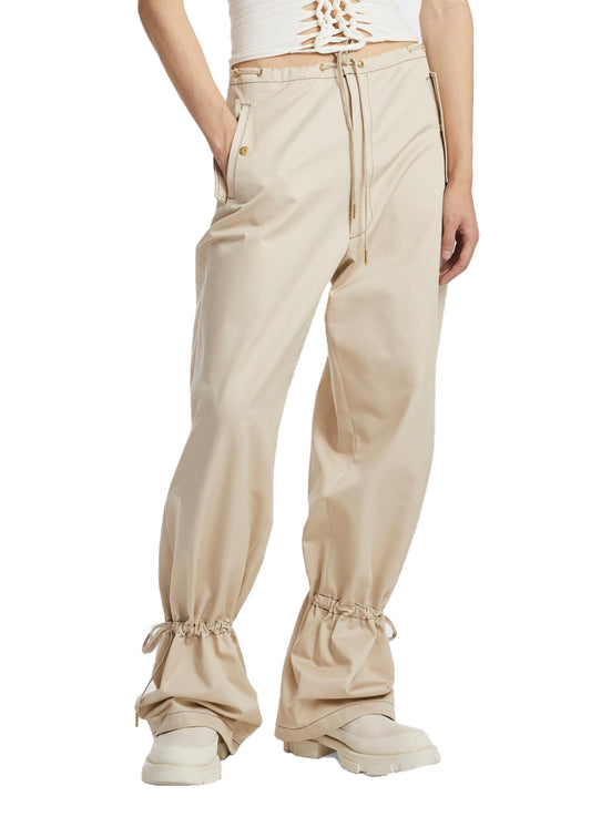 Eyelet Tie Parachute Pant